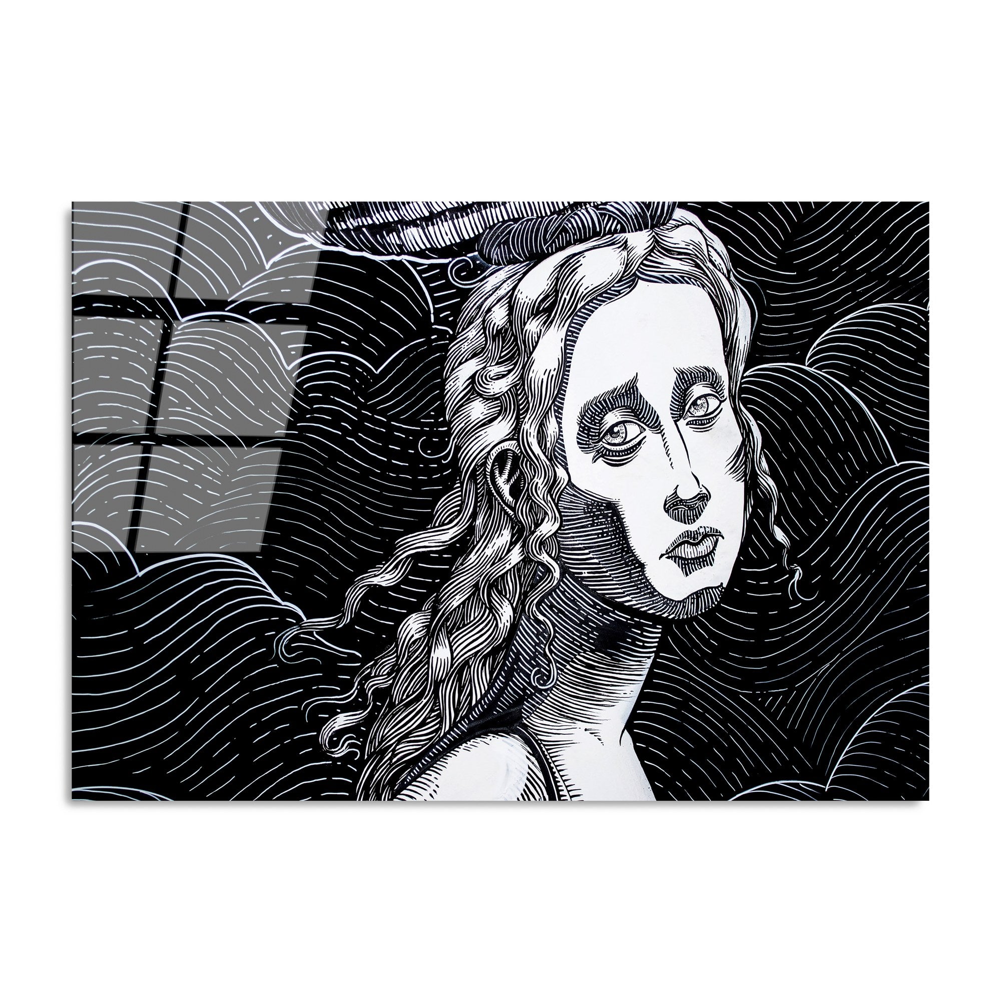 Quadro Decorativo em Vidro Temperado UV-054, Multicolor, 70 x 100 cm, Espessura 4 mm