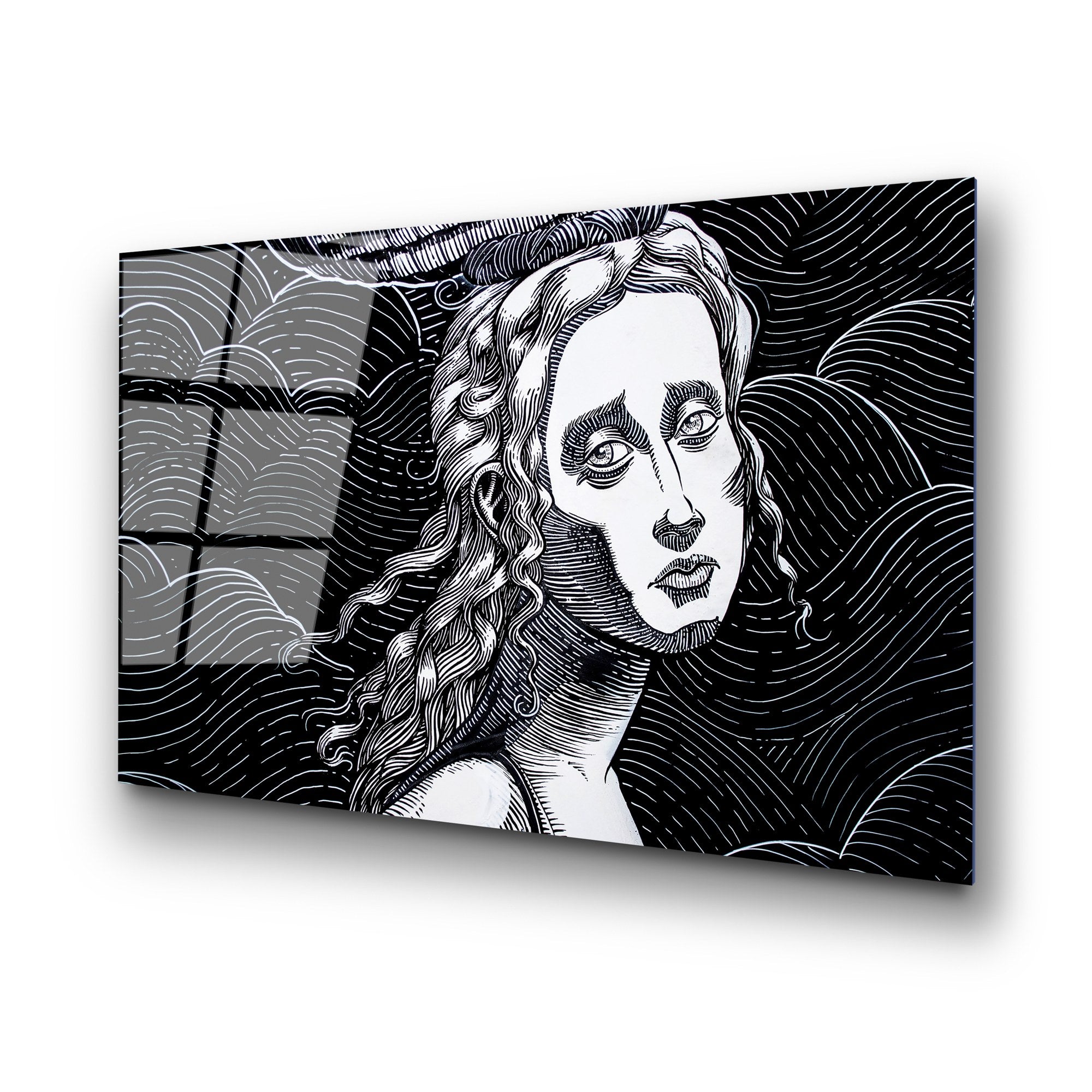 Quadro Decorativo em Vidro Temperado UV-054, Multicolor, 70 x 100 cm, Espessura 4 mm