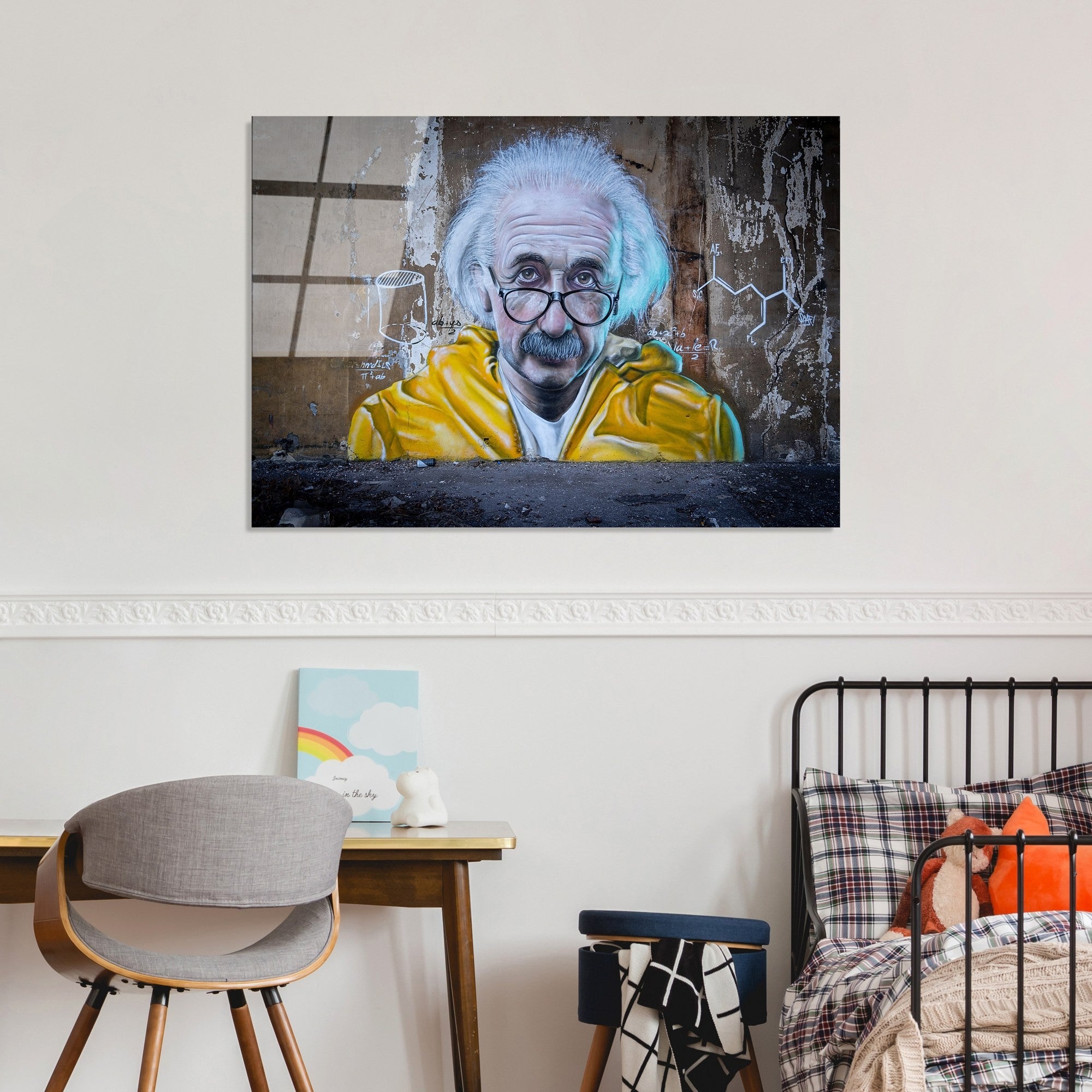 Quadro Decorativo em Vidro Temperado UV-057, Multicolor, 70 x 100 cm, 4 mm