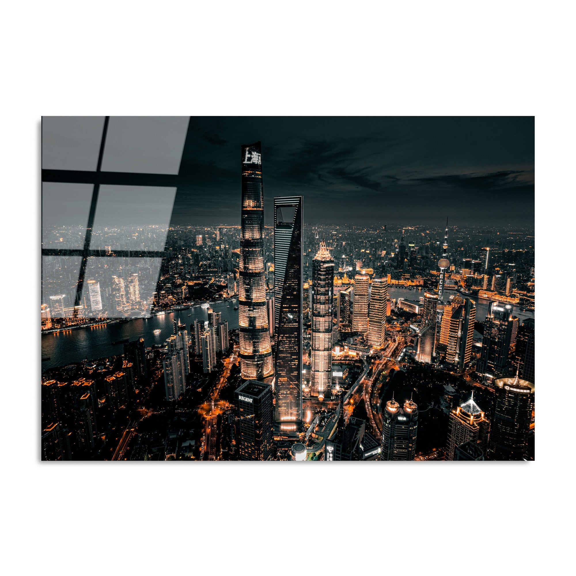 Quadro Decorativo em Vidro Temperado 4 mm UV-058, Multicolor, 70 x 100 cm