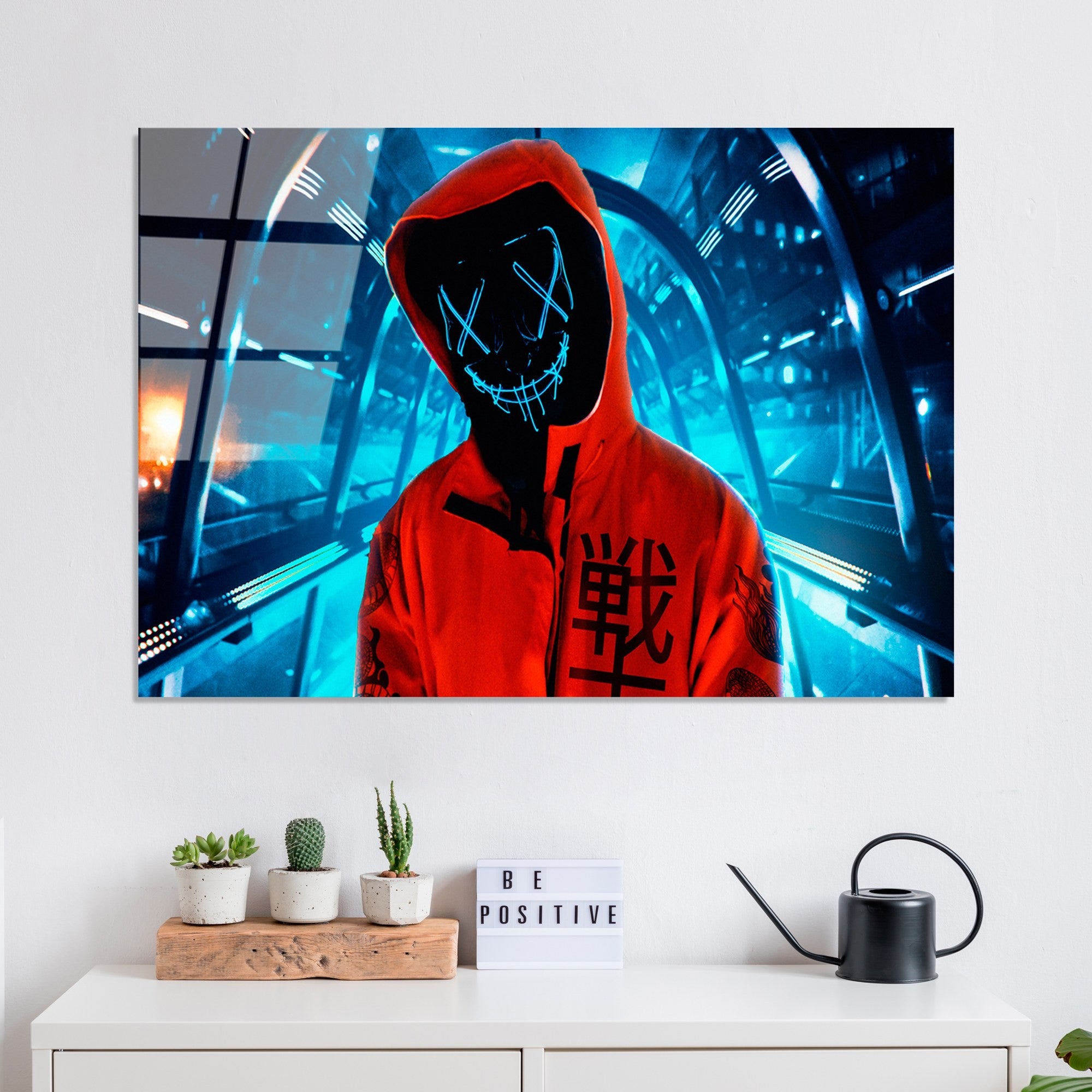 Quadro Decorativo em Vidro Temperado 100% UV-059, Multicolor, 70 x 100 cm (4 mm)