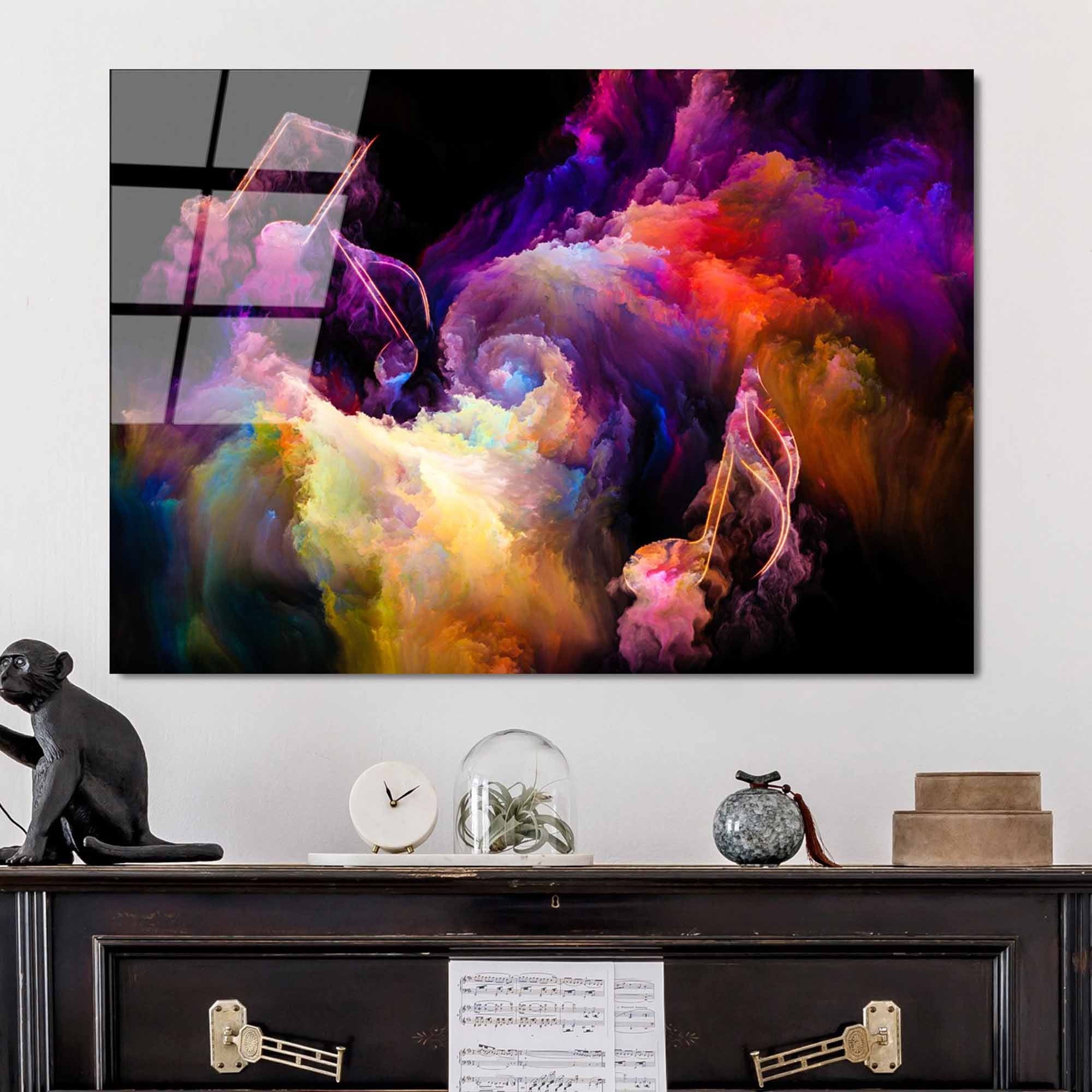 Quadro Decorativo em Vidro Temperado Multicolor UV-060, 70 x 100 cm, 4 mm