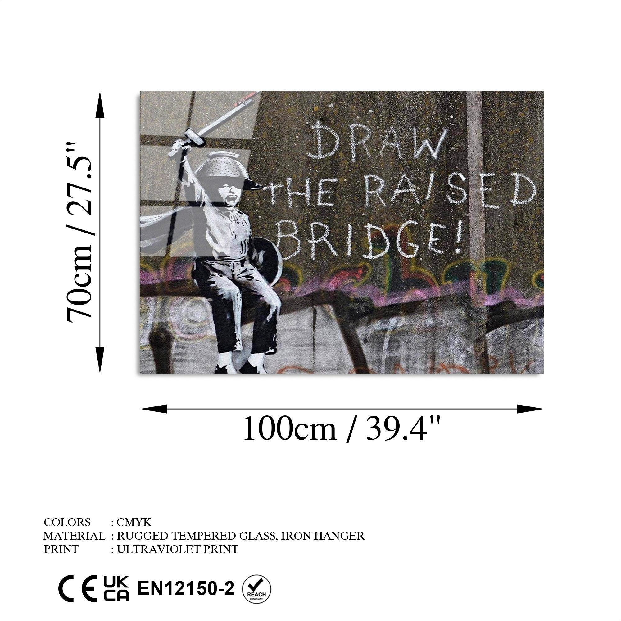 Quadro Decorativo em Vidro Temperado 100% Multicolor UV-062, 70x100 cm (4 mm)