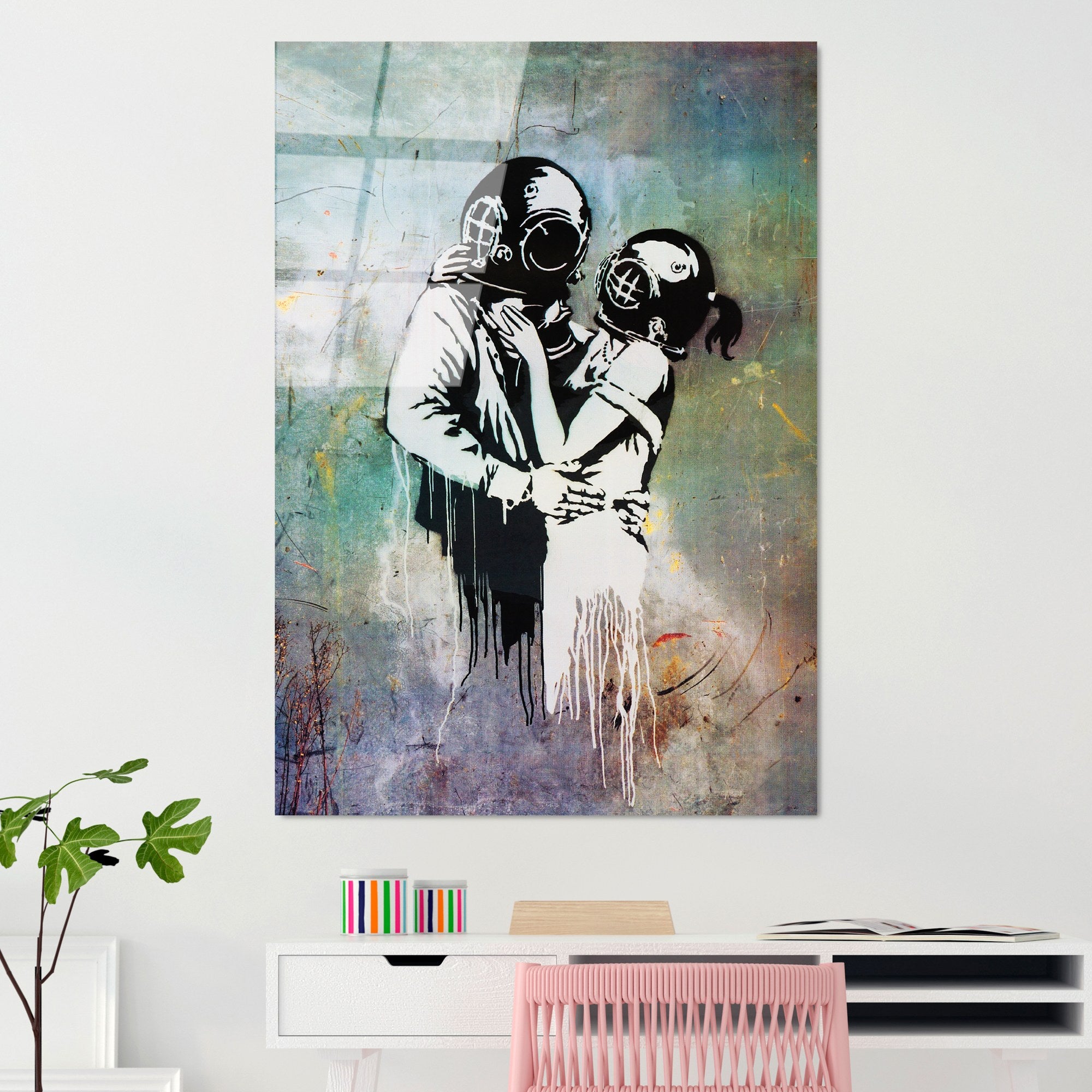 Quadro Decorativo em Vidro 100% Temperado 4 mm 70x100 cm – Multicolor (UV-064)