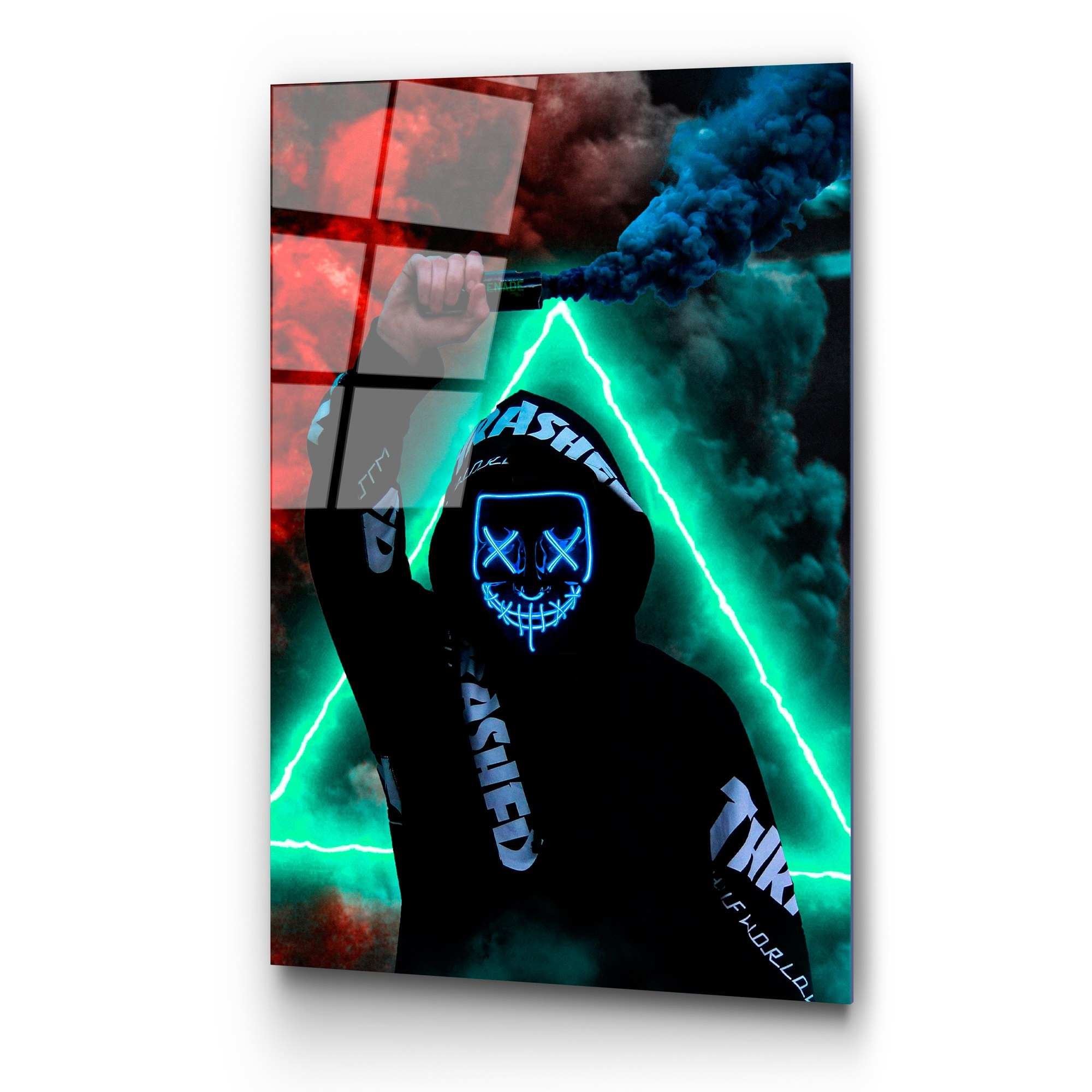 Quadro Decorativo em Vidro Temperado UV-076, 70x100 cm, Multicolor, 4 mm