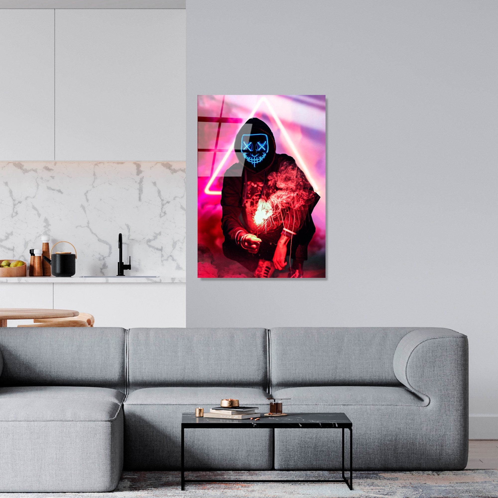 Quadro Decorativo em Vidro Temperado UV-078, 70x100 cm, 100% Vidro (4 mm), Multicolor