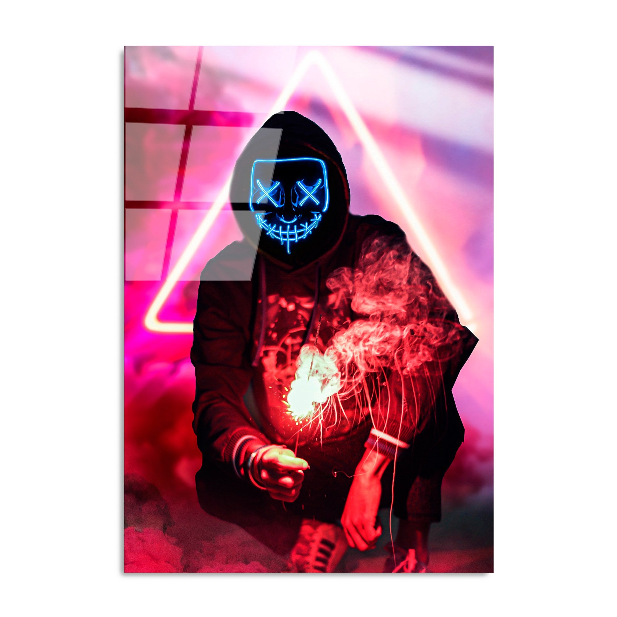 Quadro Decorativo em Vidro Temperado UV-078, 70x100 cm, 100% Vidro (4 mm), Multicolor