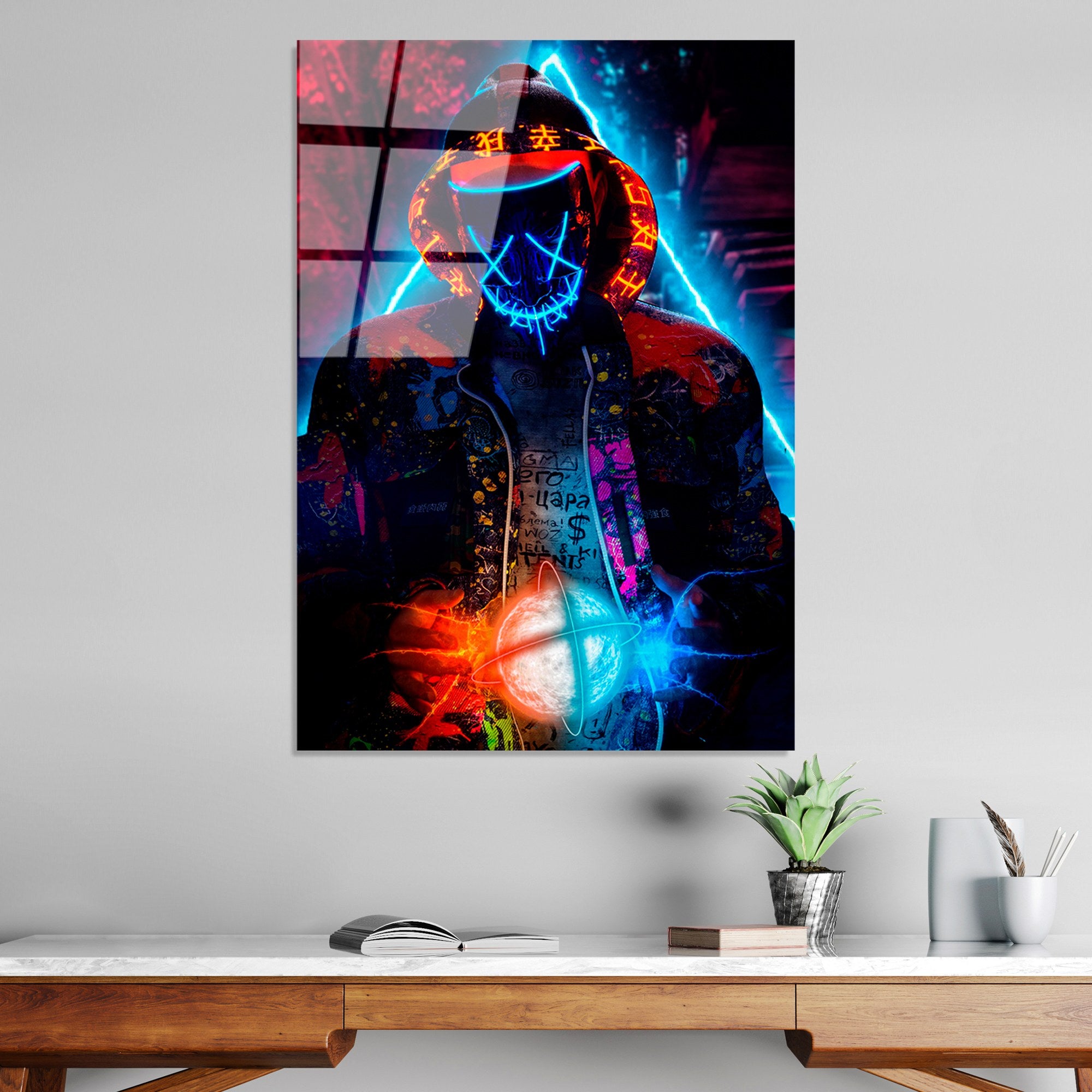 Quadro Decorativo em Vidro Temperado Multicolor 70x100 cm (4 mm) – UV-079