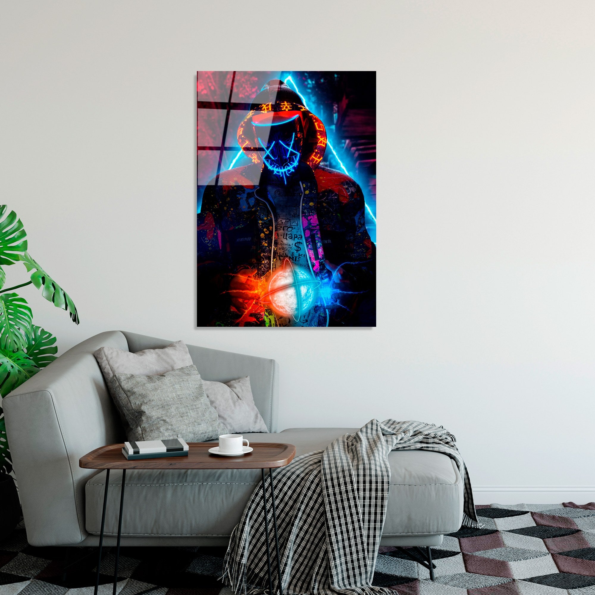 Quadro Decorativo em Vidro Temperado Multicolor 70x100 cm (4 mm) – UV-079