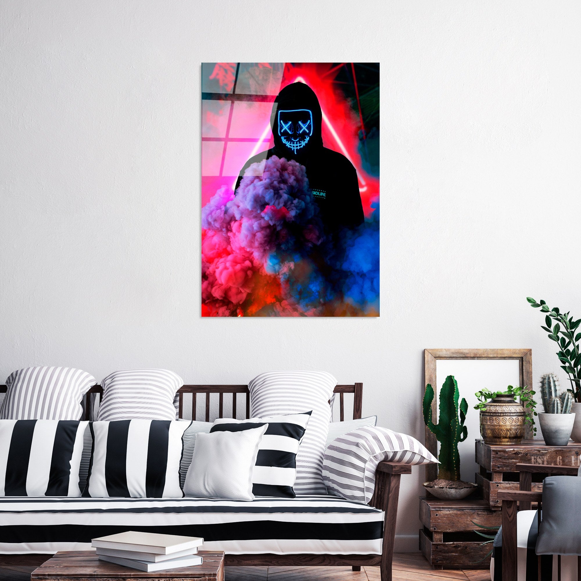 Quadro Decorativo em Vidro Temperado 70 x 100 cm UV-080 – Multicolor, 4 mm