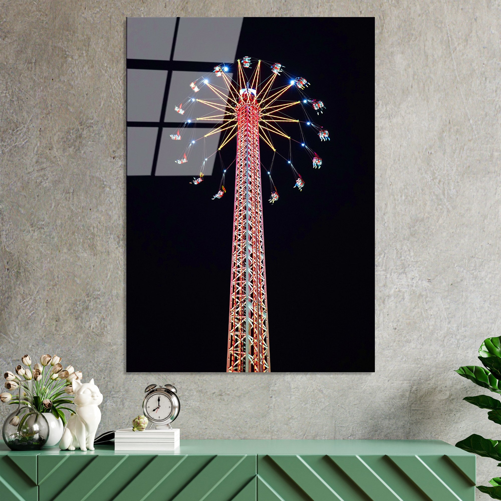 Quadro Decorativo em Vidro Temperado UV-084, Multicolor, 70 x 100 cm, 4 mm