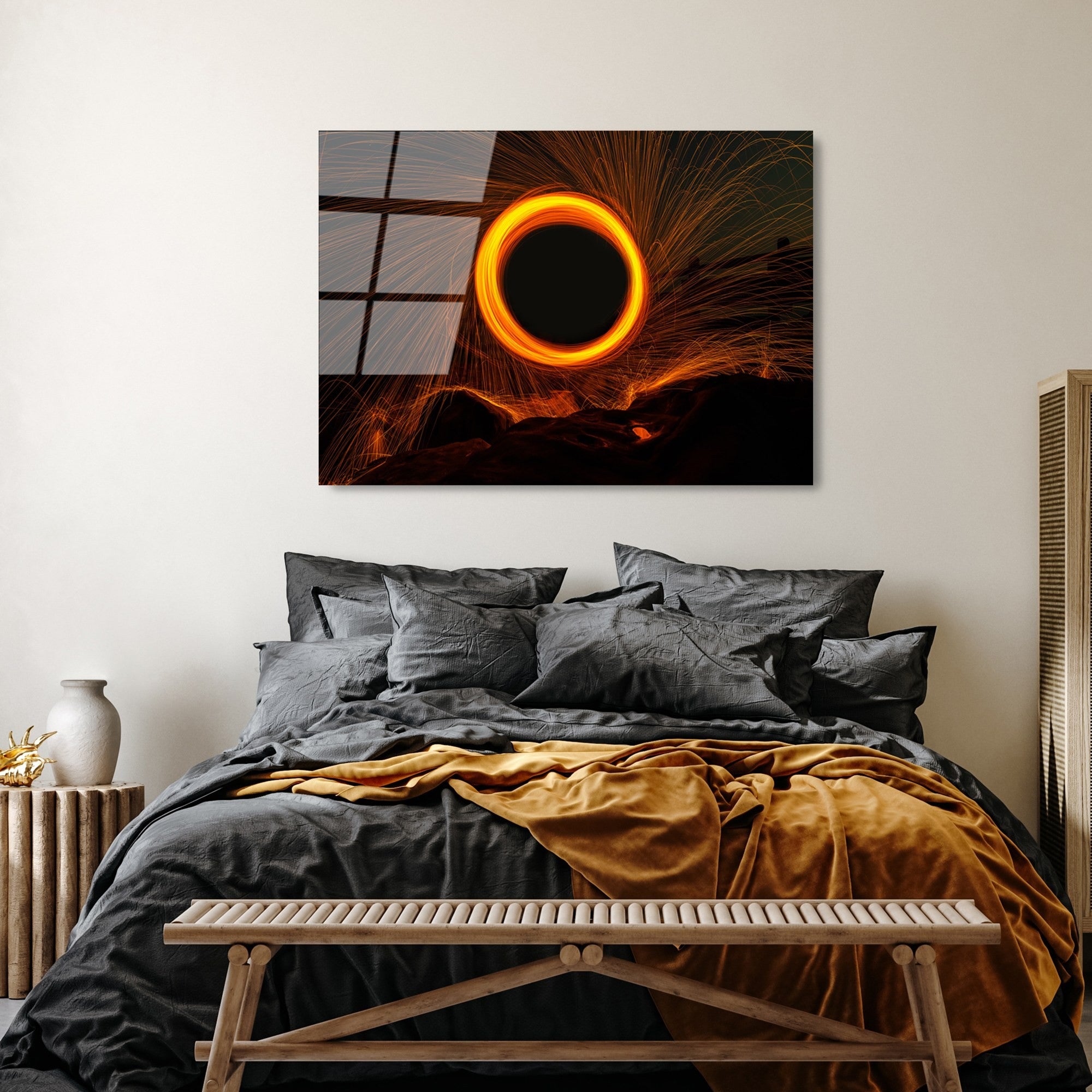 Quadro Decorativo em 100% Vidro Temperado 70 x 100 cm, Multicolor, 4 mm (UV-089)