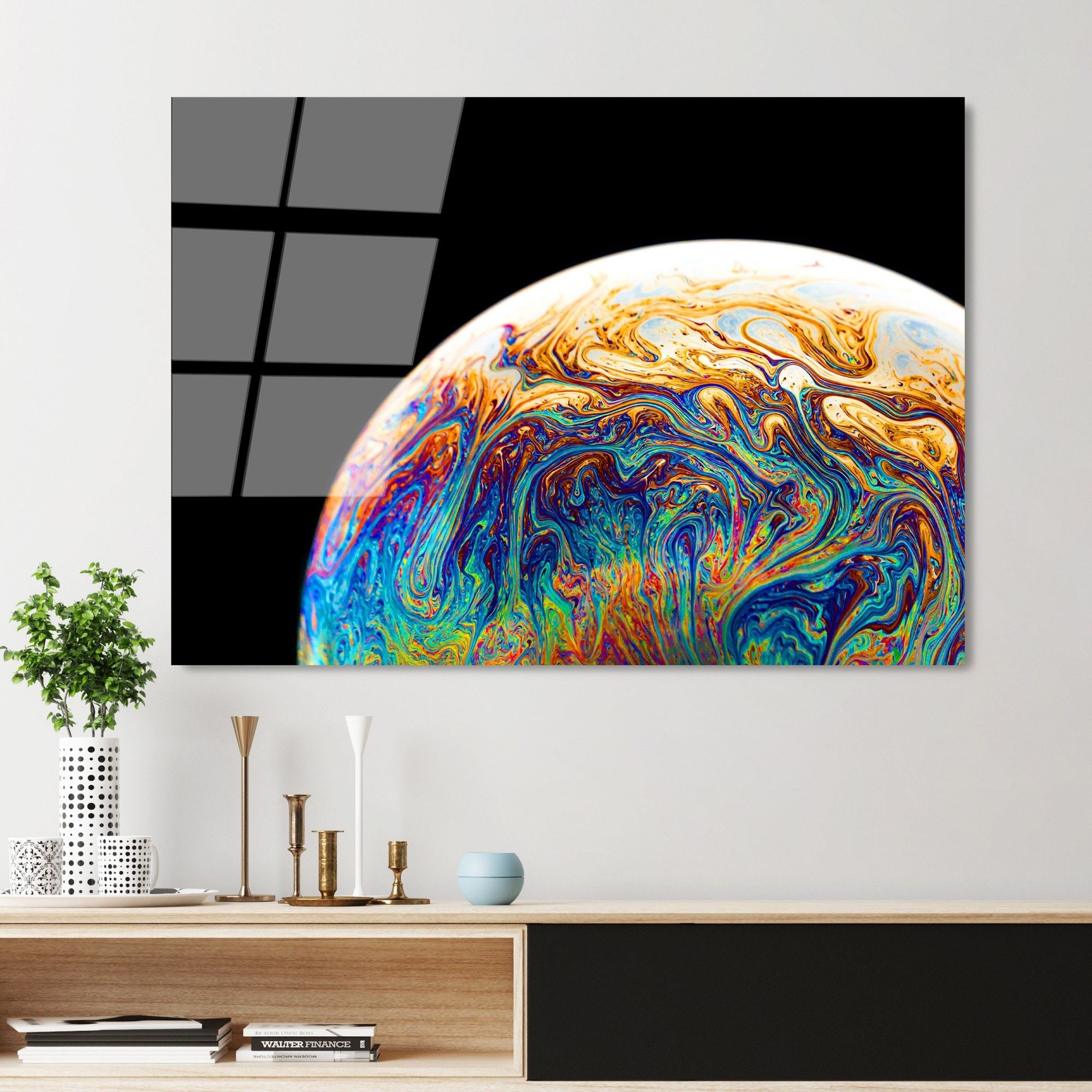 Quadro Decorativo em Vidro Temperado UV-090 – Multicolor – 70 x 100 cm – 4 mm