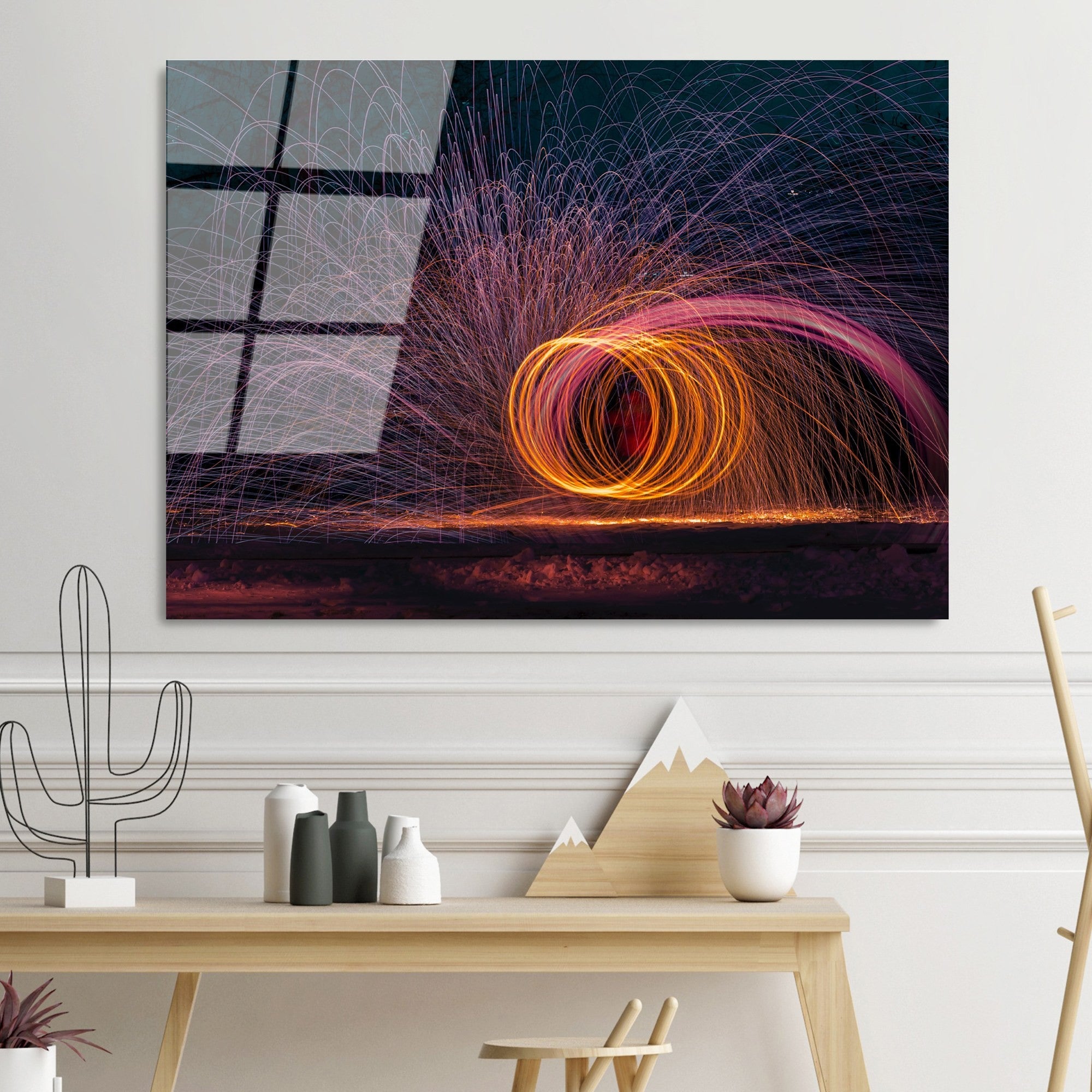 Quadro Decorativo em Vidro Temperado Multicolor 70 x 100 cm (4 mm) – UV-091