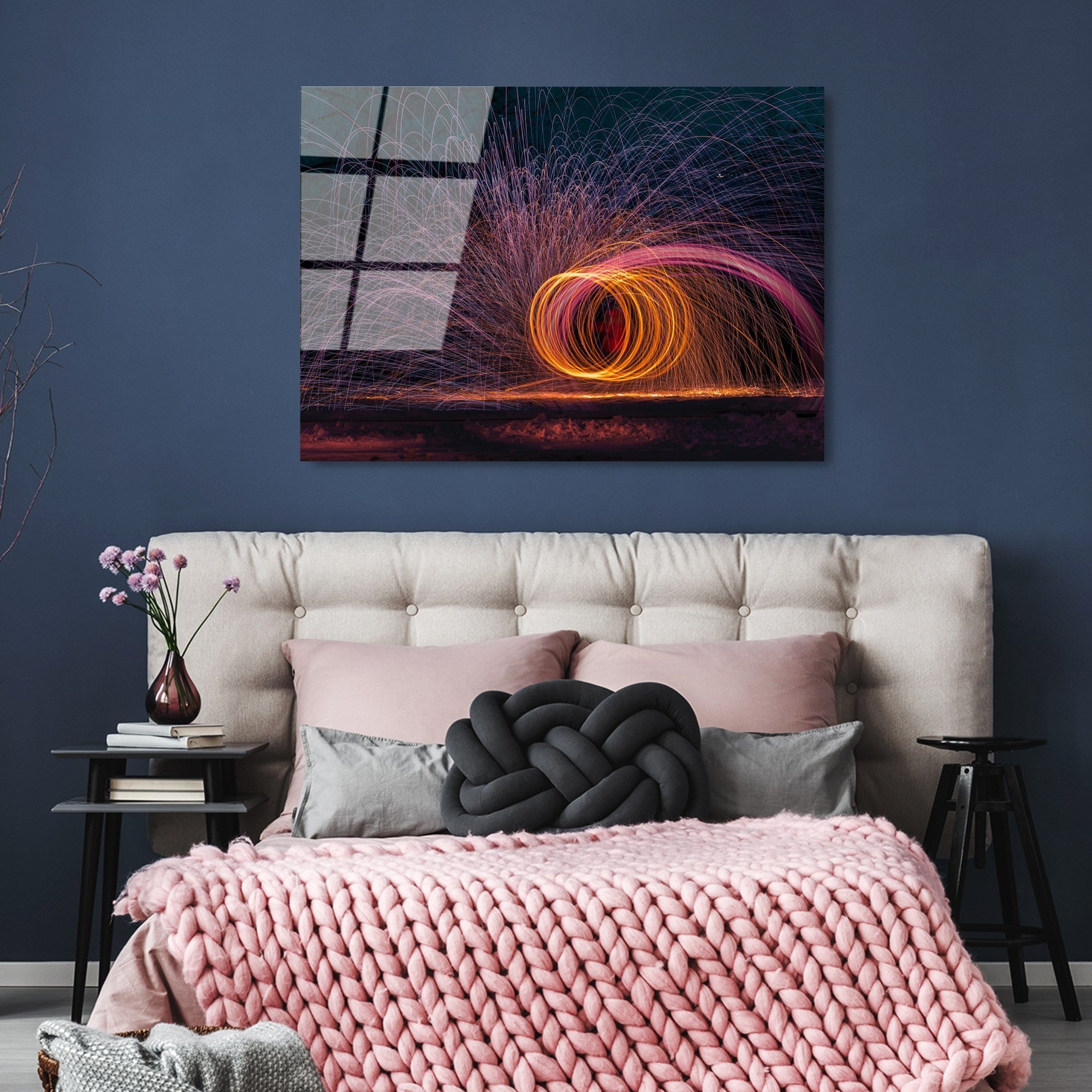 Quadro Decorativo em Vidro Temperado Multicolor 70 x 100 cm (4 mm) – UV-091