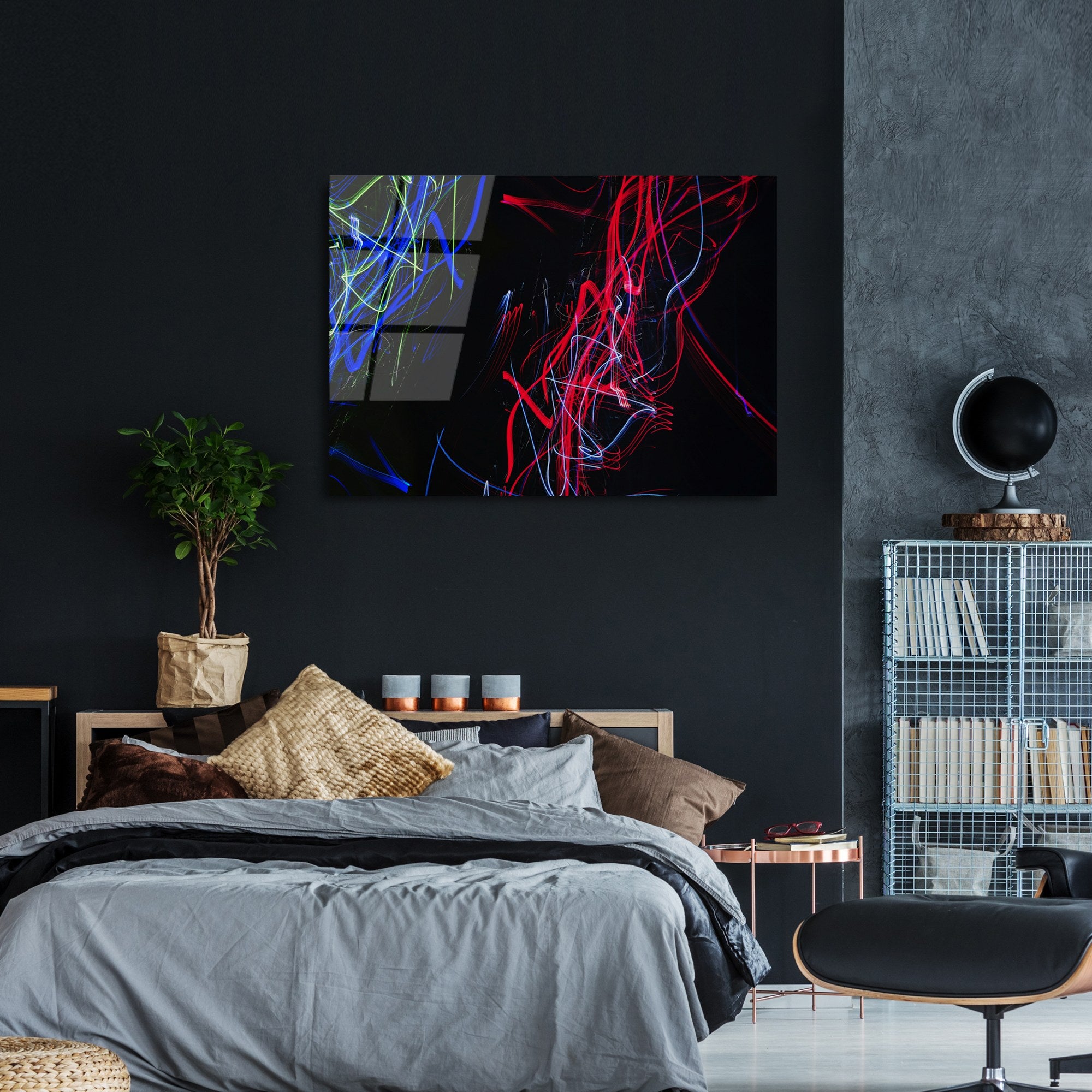 Quadro Decorativo em Vidro Temperado UV-092, 70 x 100 cm, Multicolor, 4 mm