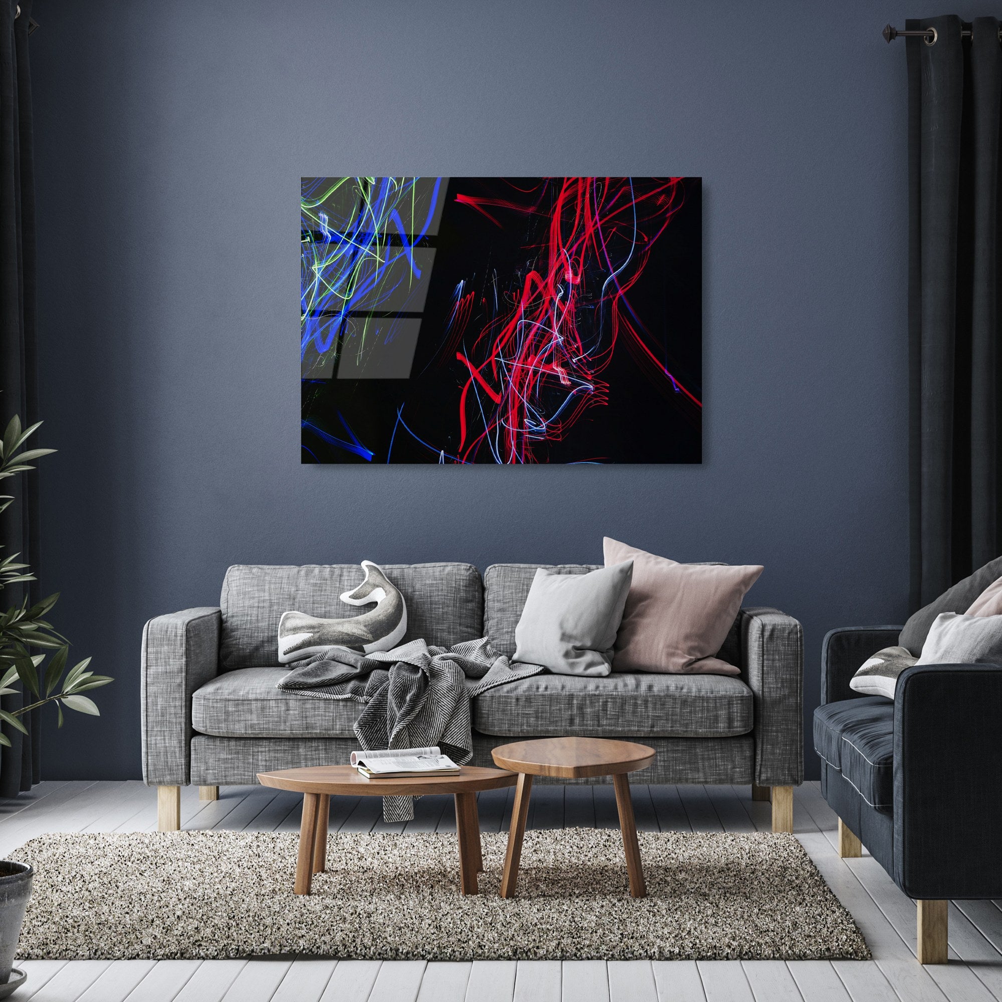 Quadro Decorativo em Vidro Temperado UV-092, 70 x 100 cm, Multicolor, 4 mm