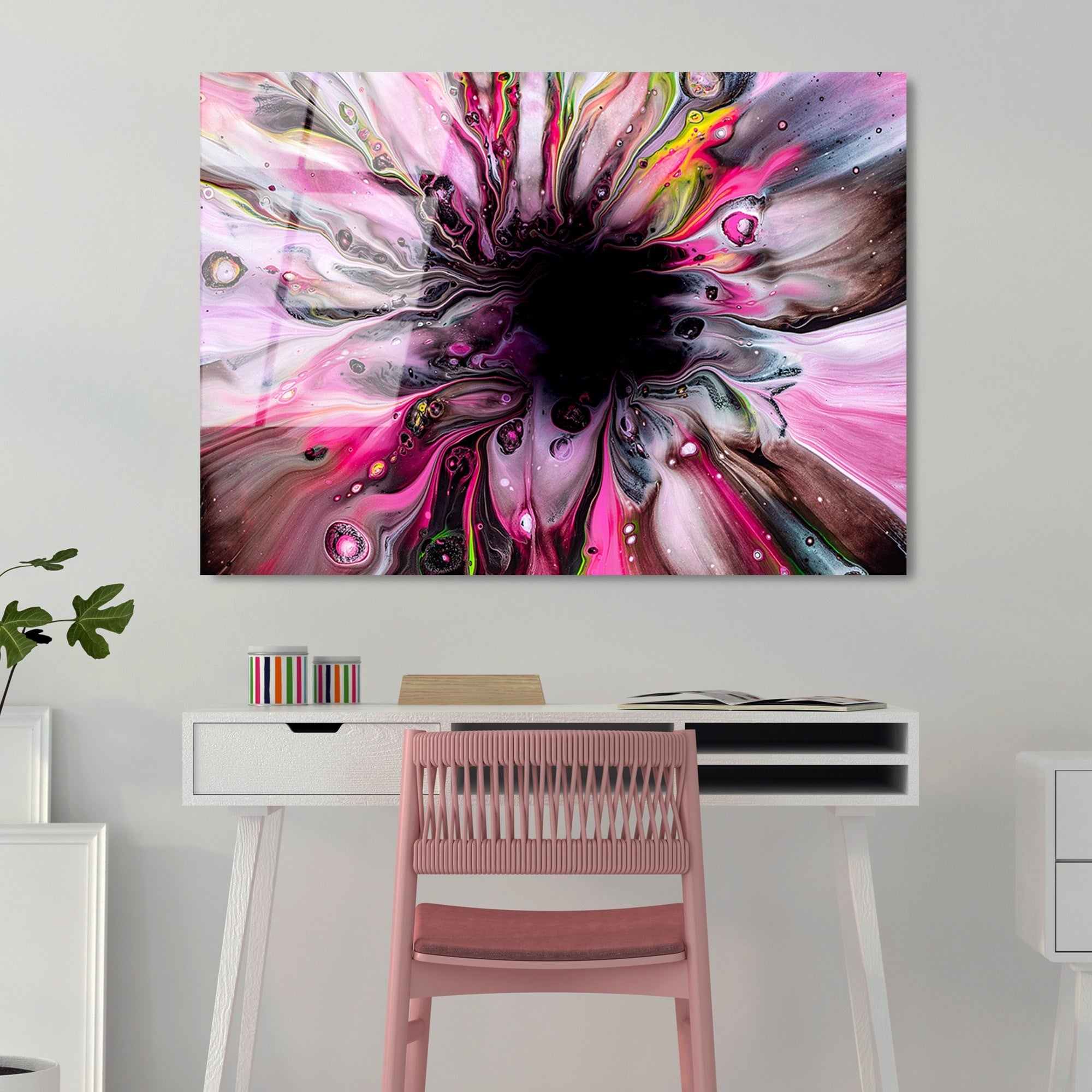 Quadro Decorativo em Vidro Temperado UV-096 – Multicolor – 70 x 100 cm – Vidro 4 mm