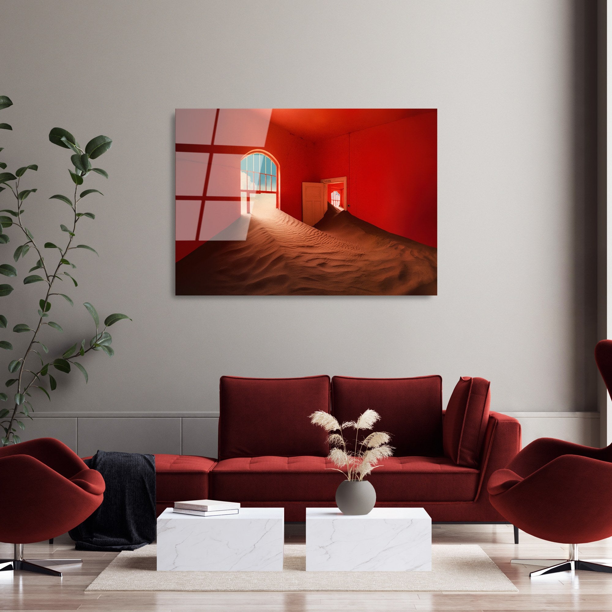 Quadro Decorativo em Vidro Temperado 4 mm Multicolor 70 x 100 cm – UV-101 (Ref. 123BZM1163)