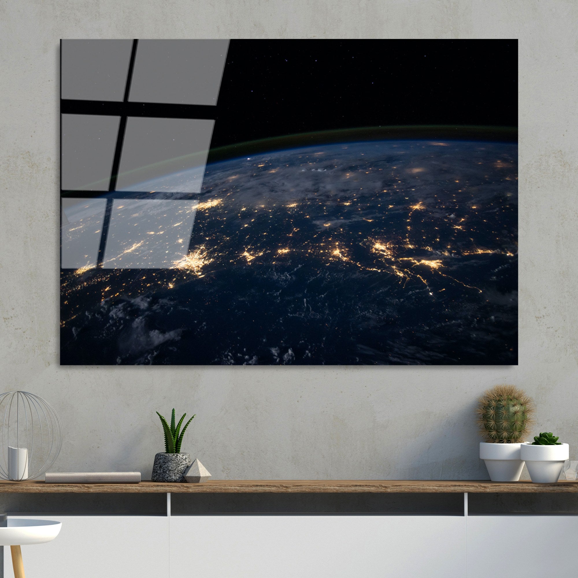 Quadro Decorativo em Vidro Temperado Multicolorido UV-104, 70 x 100 cm, 4 mm