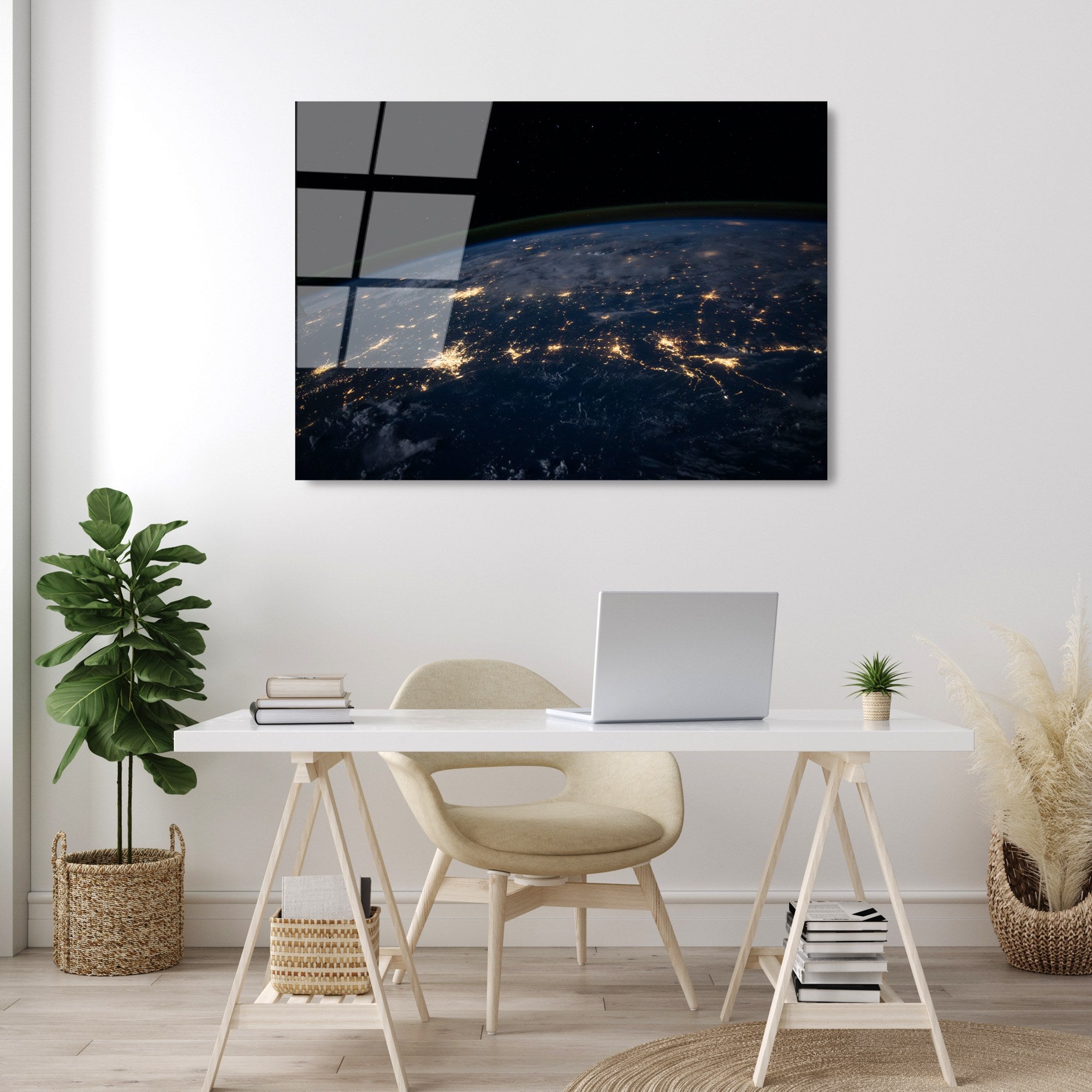 Quadro Decorativo em Vidro Temperado Multicolorido UV-104, 70 x 100 cm, 4 mm