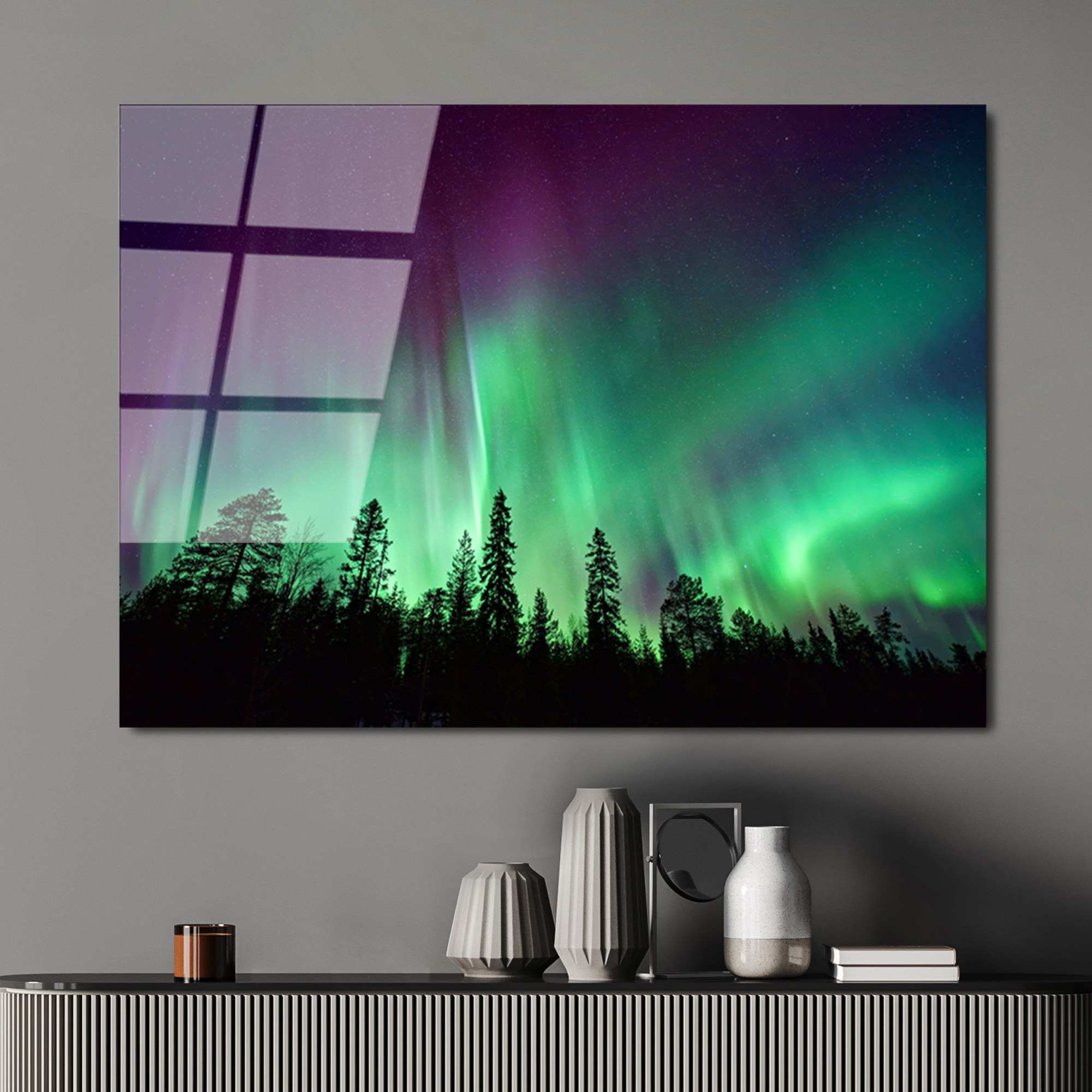 Quadro Decorativo em Vidro Temperado UV-108, Multicolorido, 70 x 100 cm, 4 mm