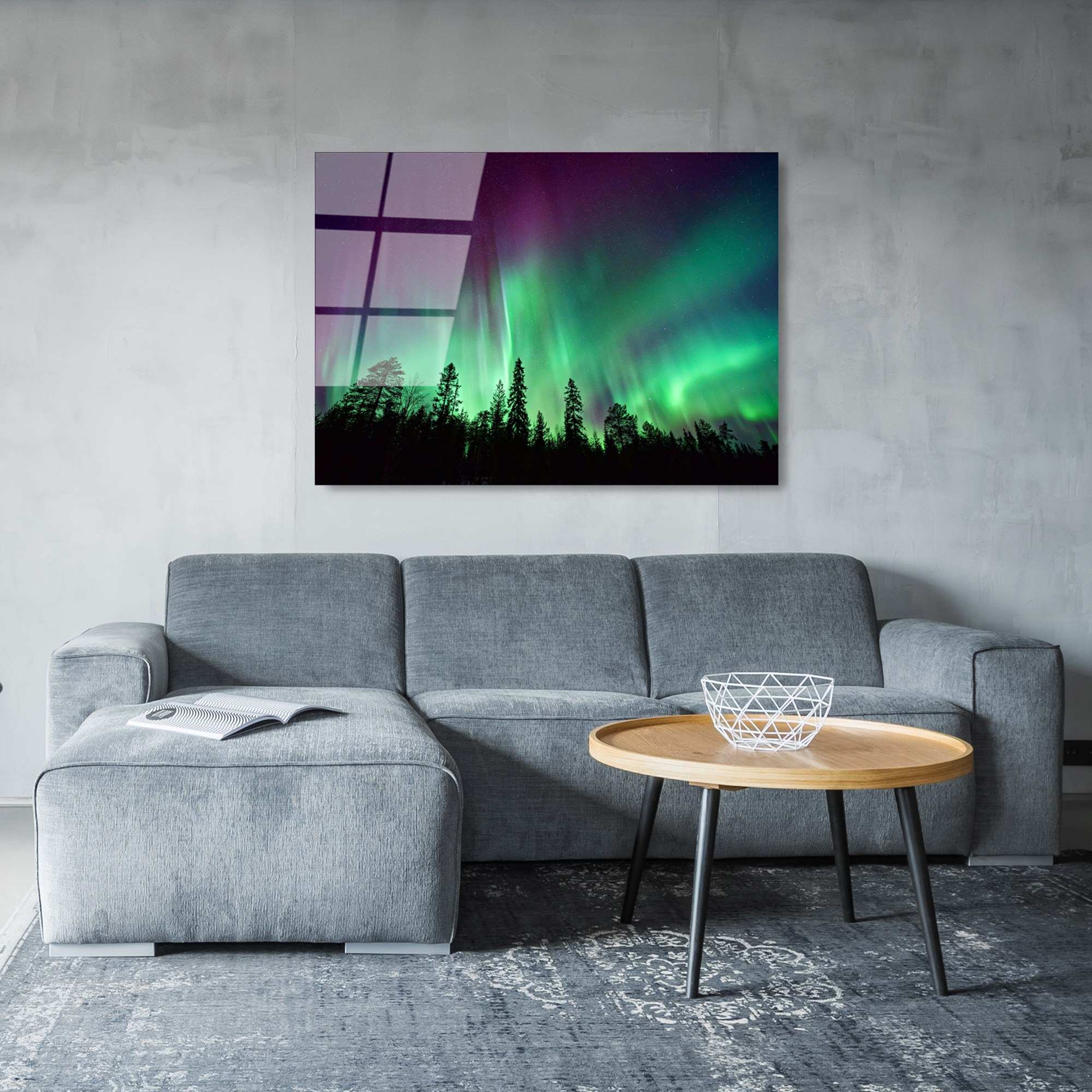 Quadro Decorativo em Vidro Temperado UV-108, Multicolorido, 70 x 100 cm, 4 mm