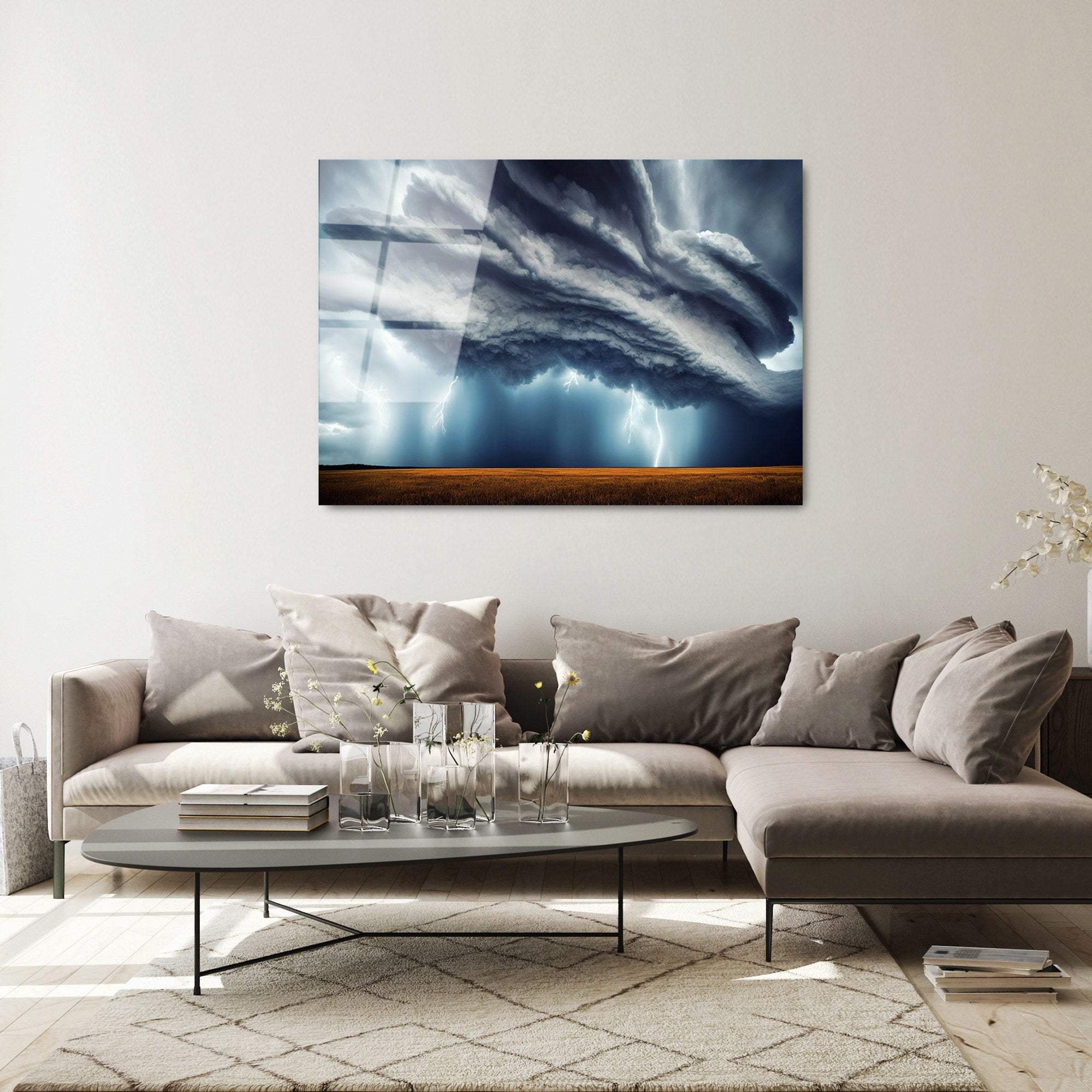 Quadro Decorativo em Vidro Temperado UV-110 70 x 100 cm – Multicolor, 4 mm de espessura