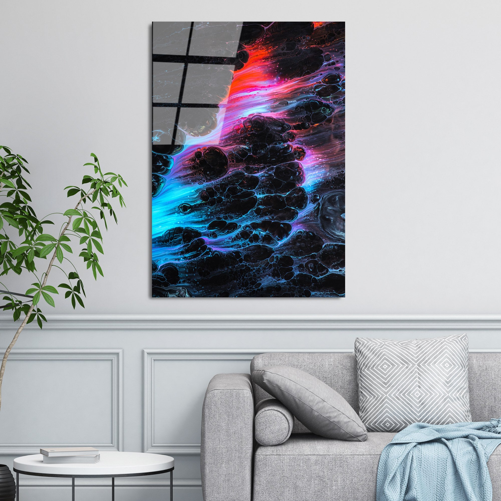 Quadro Decorativo em Vidro Temperado UV-113 (70 x 100 cm), Multicolor — 4 mm de Espessura