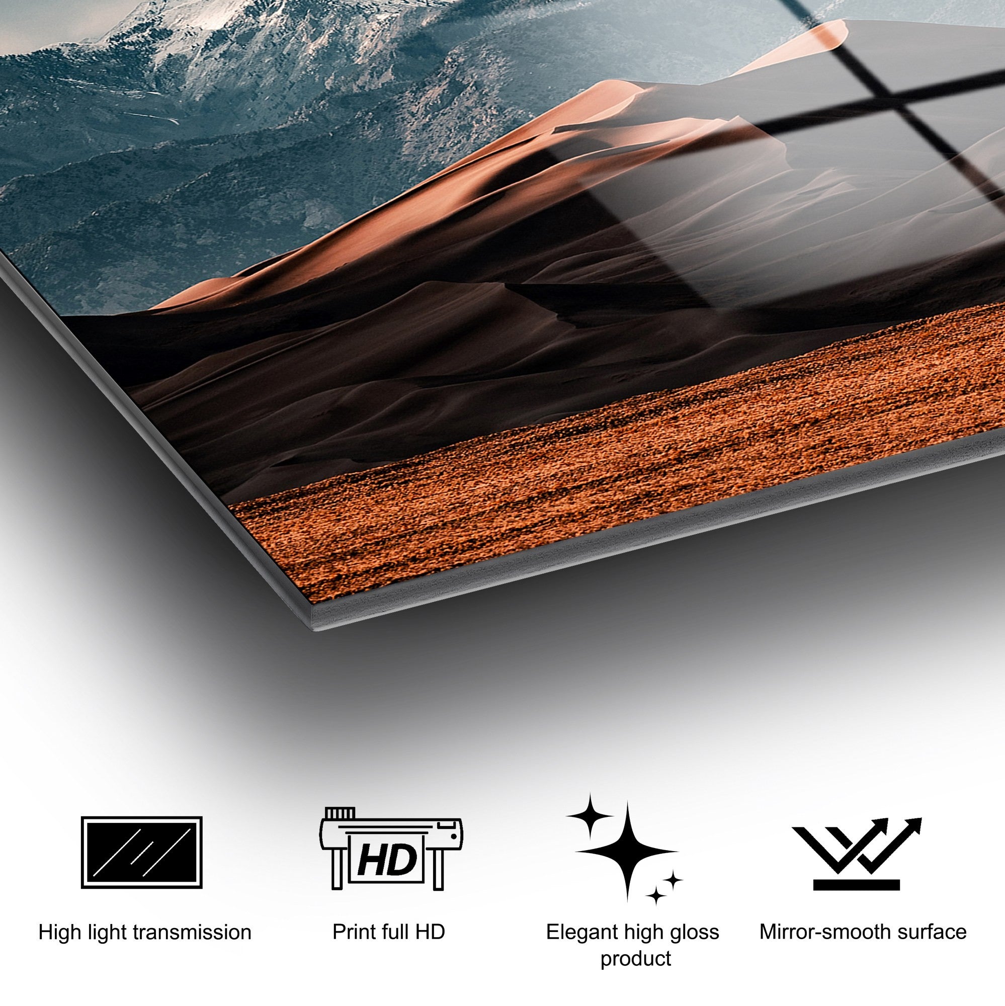 Quadro Decorativo em Vidro Temperado UV-116 – 70 x 100 cm, Multicolor, 4 mm