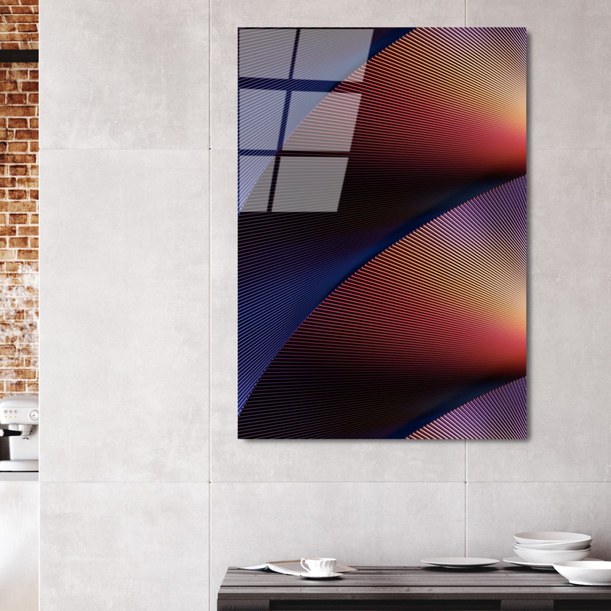 Quadro Decorativo em Vidro Temperado UV-117, Multicolor, 70 x 100 cm, 4 mm