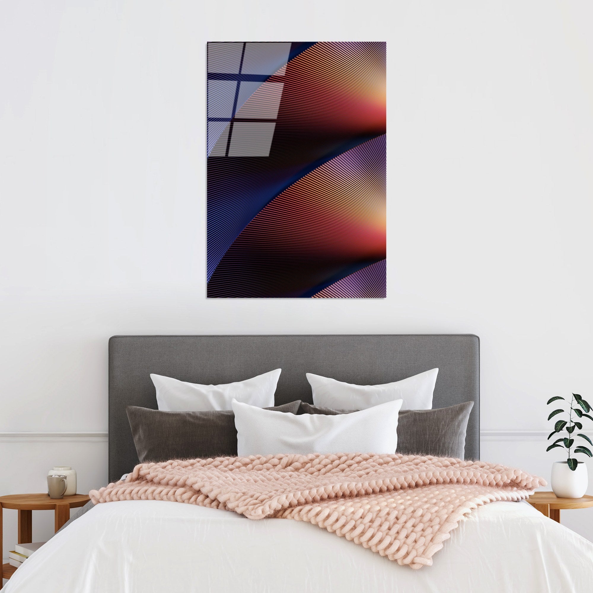 Quadro Decorativo em Vidro Temperado UV-117, Multicolor, 70 x 100 cm, 4 mm