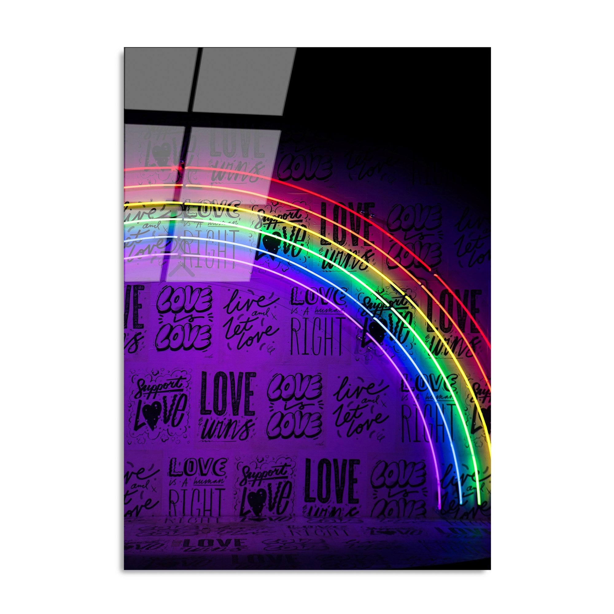 Quadro Decorativo em Vidro Temperado UV-120, 70x100 cm, Multicolor, Vidro 4 mm