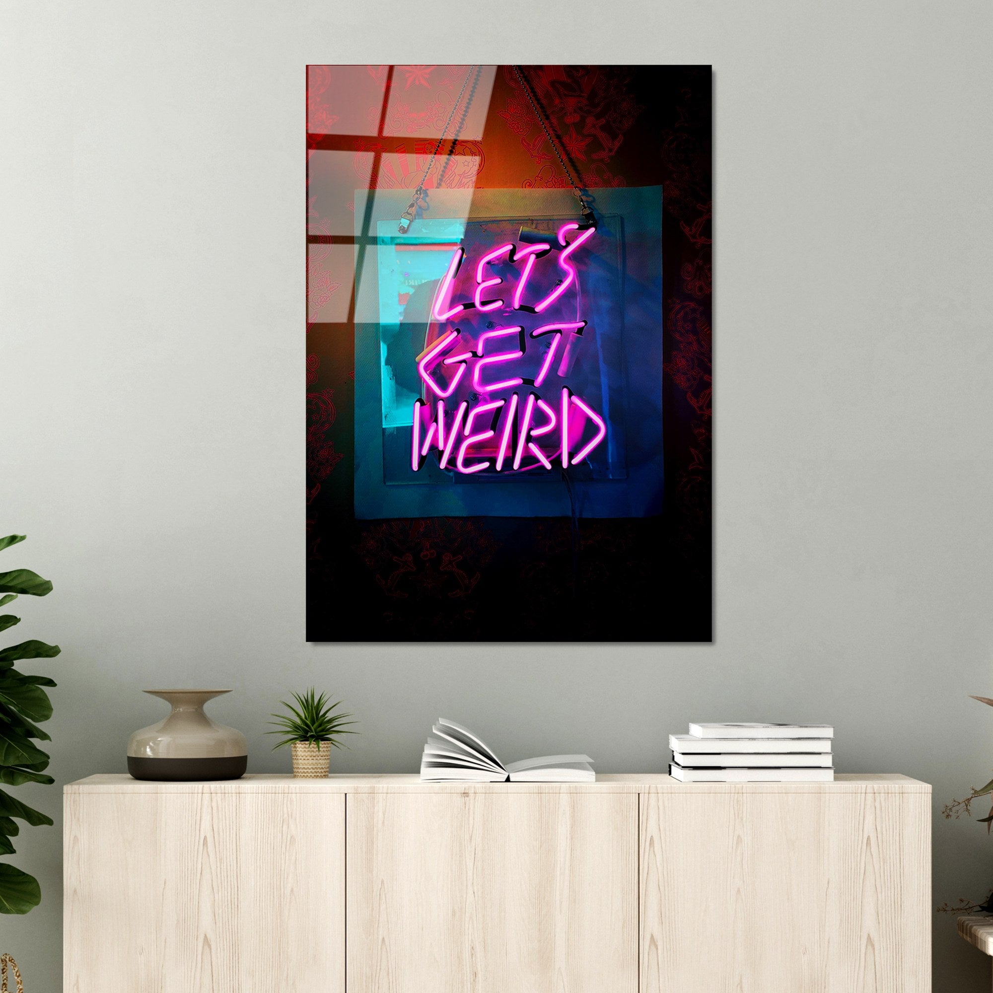 Quadro Decorativo em Vidro Temperado UV-121, Multicolor, 70 x 100 cm (4 mm)