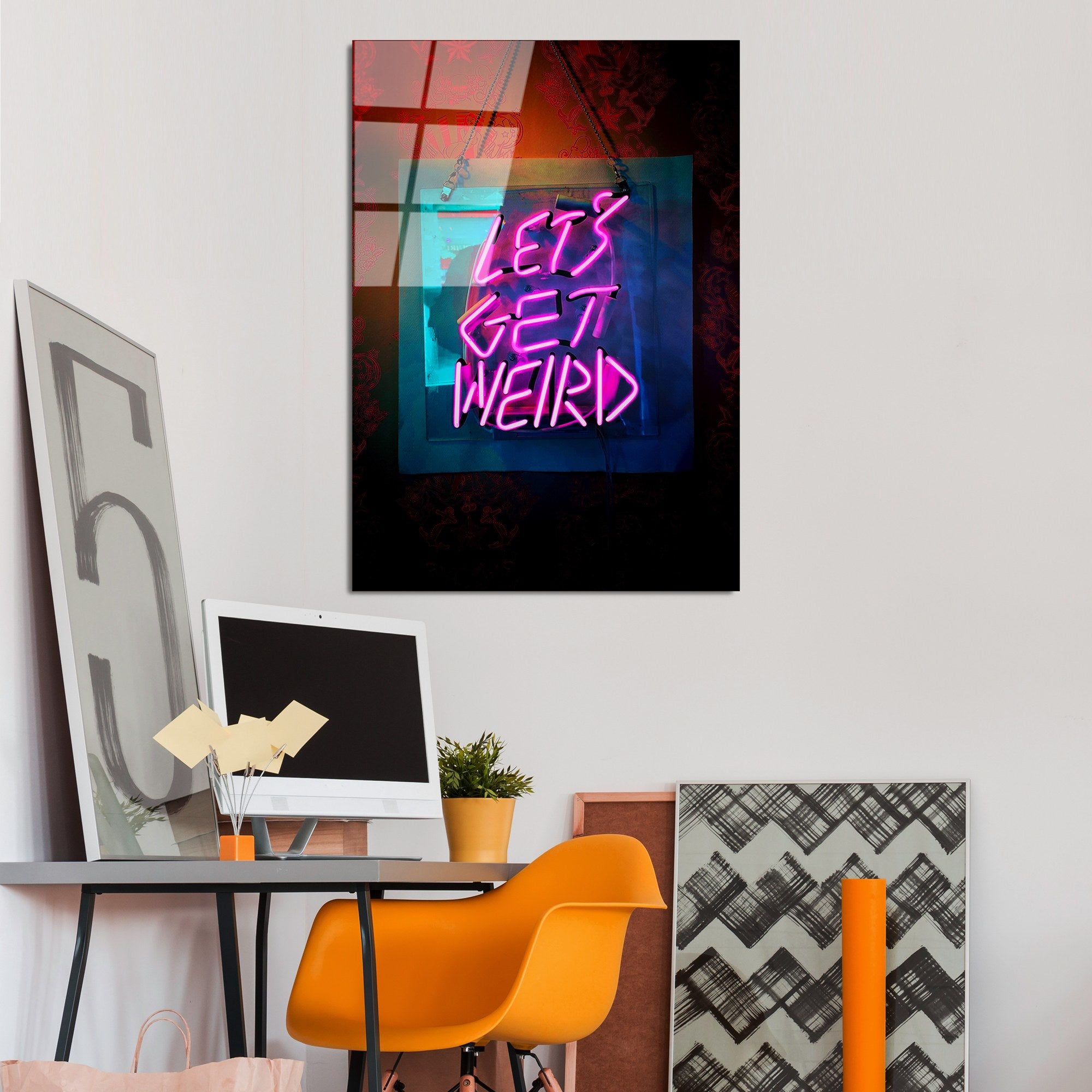 Quadro Decorativo em Vidro Temperado UV-121, Multicolor, 70 x 100 cm (4 mm)