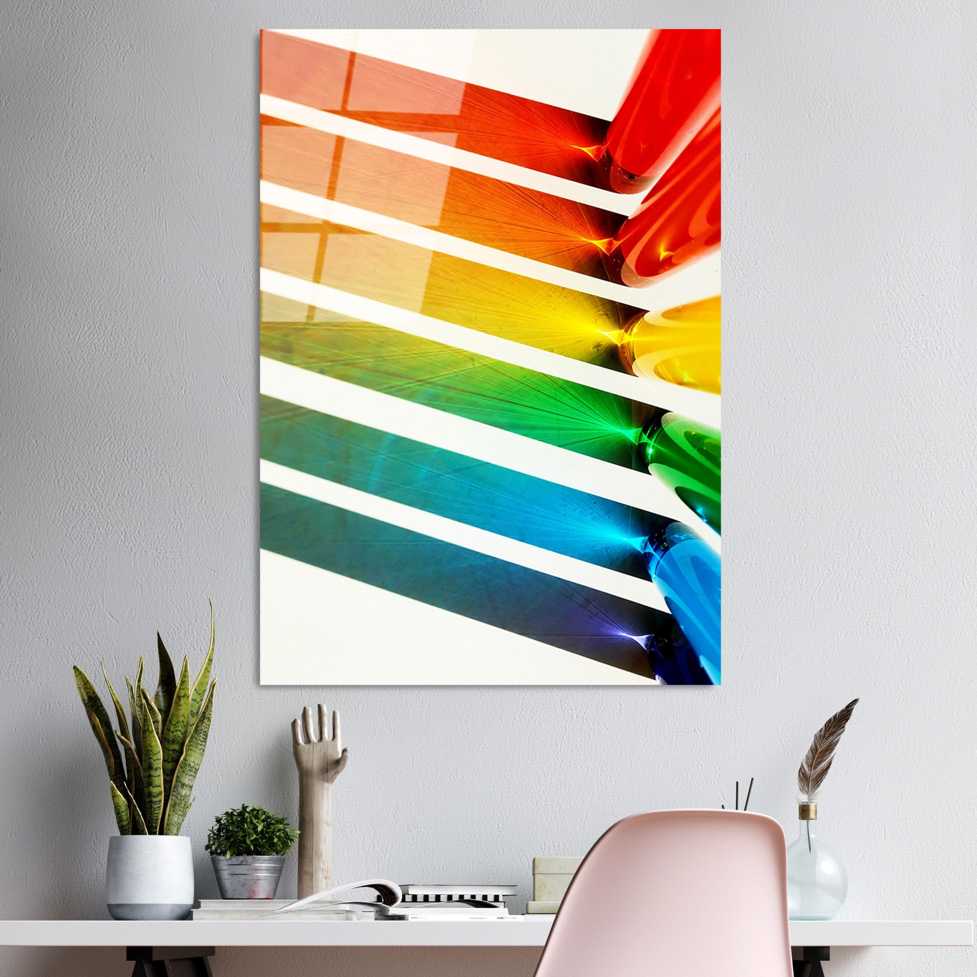 Quadro Decorativo em 100% Vidro Temperado UV-122 (70 x 100 cm) Multicolor – 4 mm