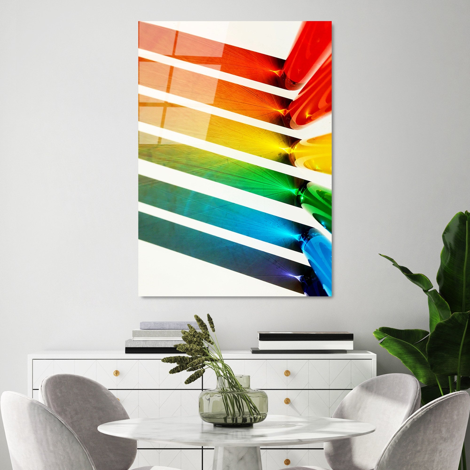 Quadro Decorativo em 100% Vidro Temperado UV-122 (70 x 100 cm) Multicolor – 4 mm