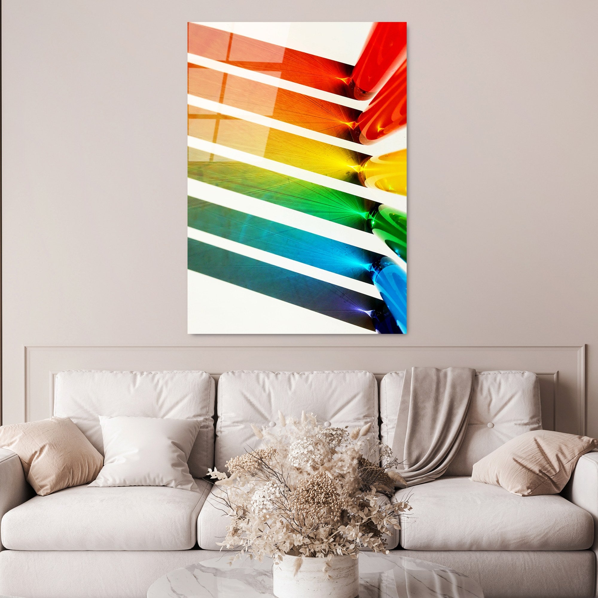 Quadro Decorativo em 100% Vidro Temperado UV-122 (70 x 100 cm) Multicolor – 4 mm