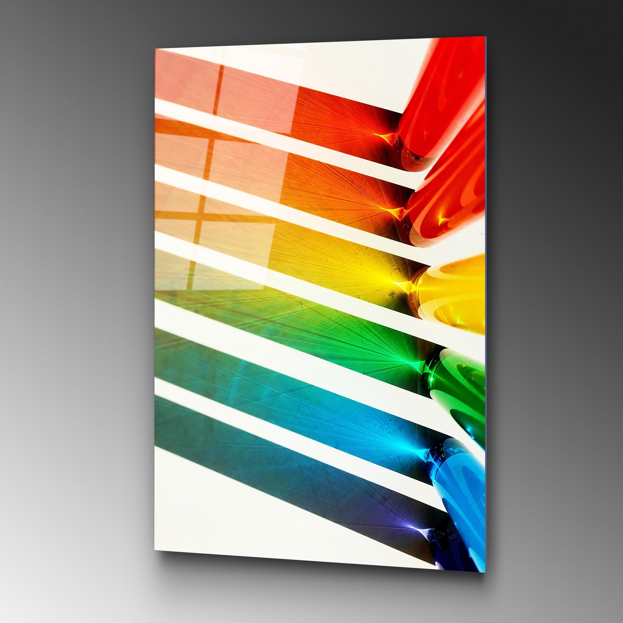 Quadro Decorativo em 100% Vidro Temperado UV-122 (70 x 100 cm) Multicolor – 4 mm