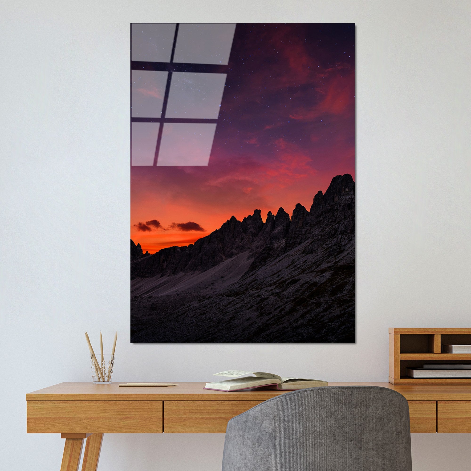 Quadro Decorativo em Vidro Temperado 100% (4 mm), Multicolor, 70 x 100 cm – UV-123