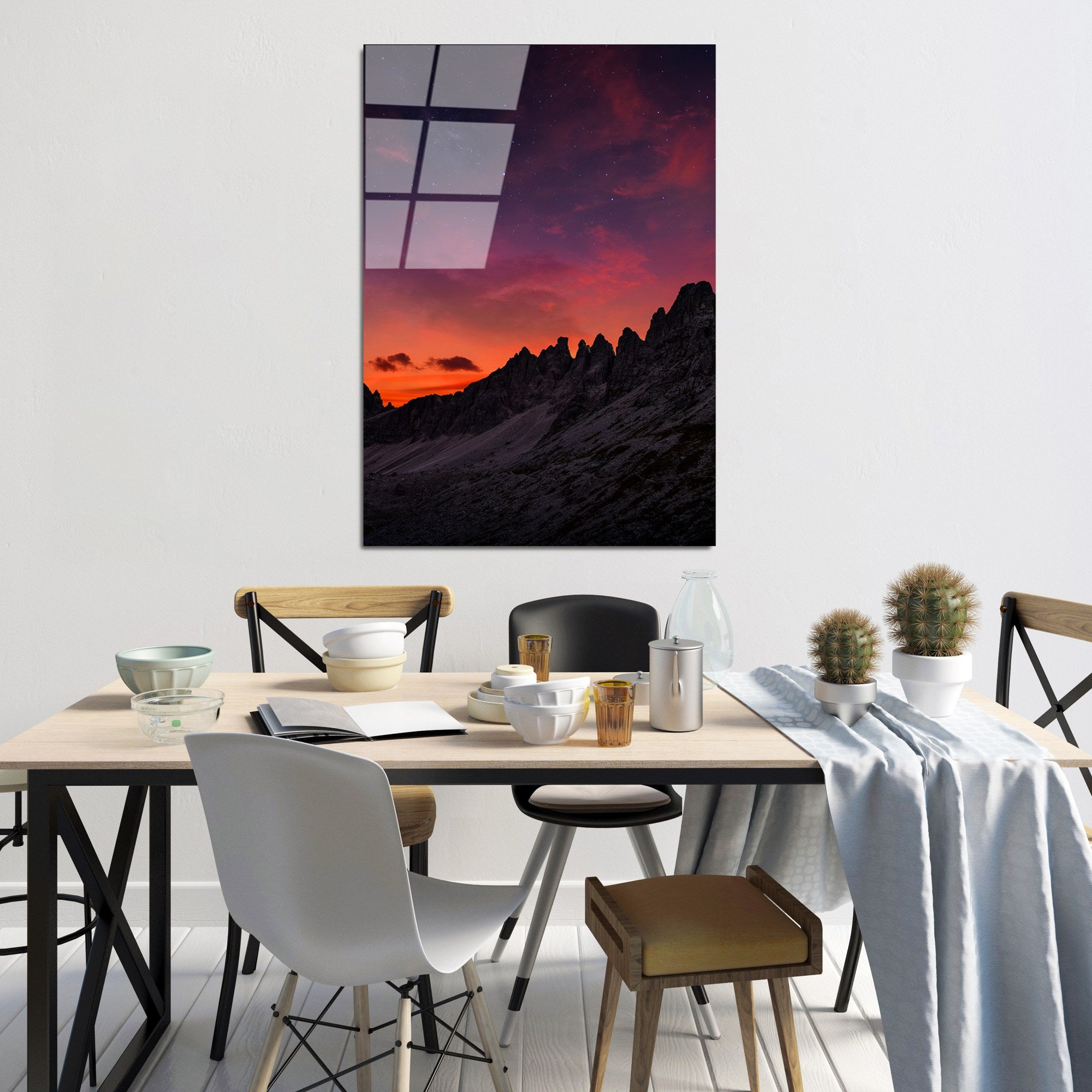 Quadro Decorativo em Vidro Temperado 100% (4 mm), Multicolor, 70 x 100 cm – UV-123