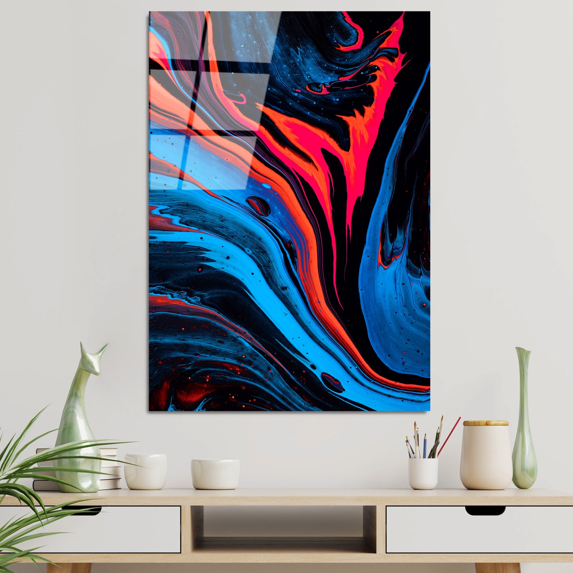 Quadro em Vidro Temperado UV-124 70 x 100 cm, Multicolor — 100% Vidro Temperado 4 mm