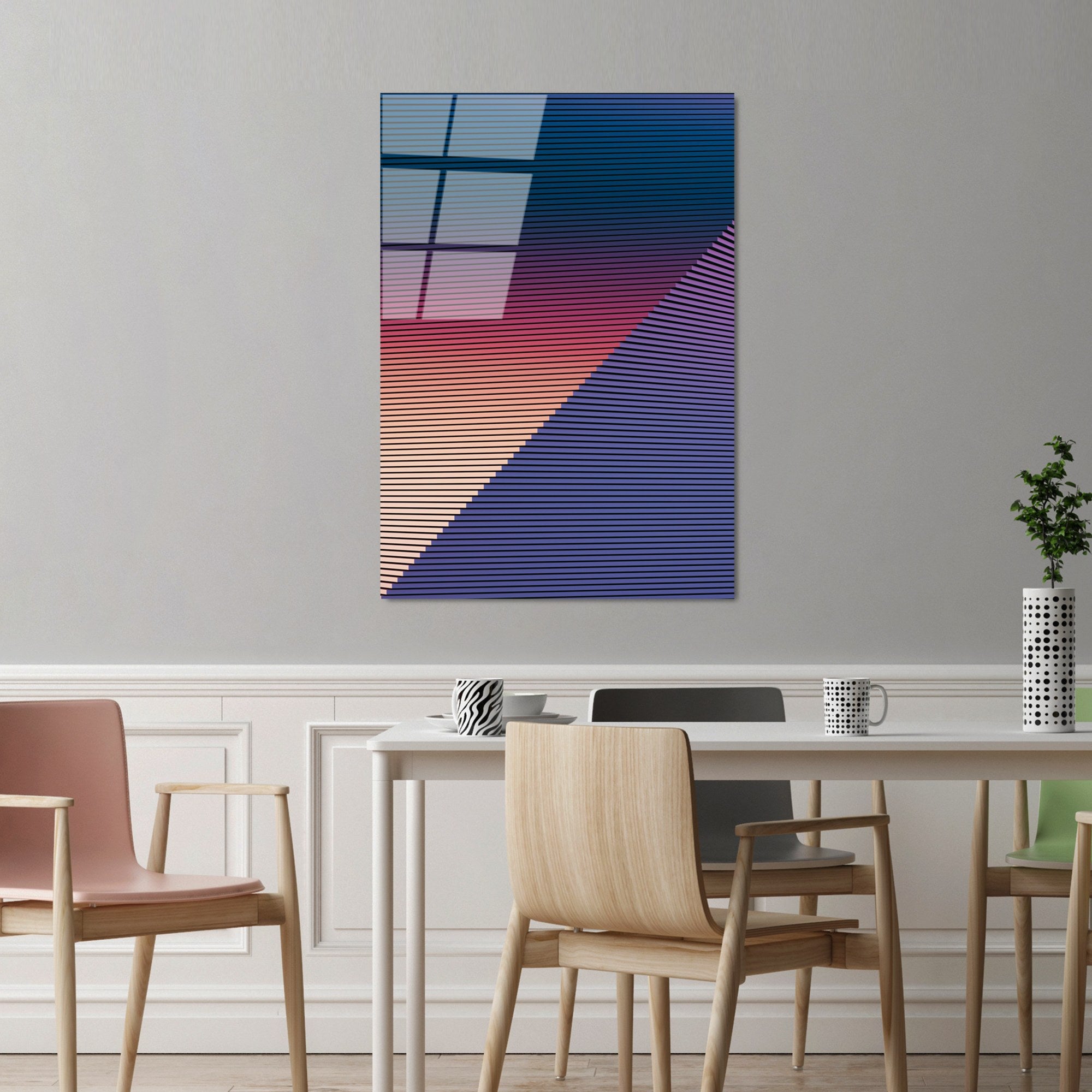 Quadro Decorativo em Vidro Temperado UV-127 Multicolor 70 x 100 cm 4 mm