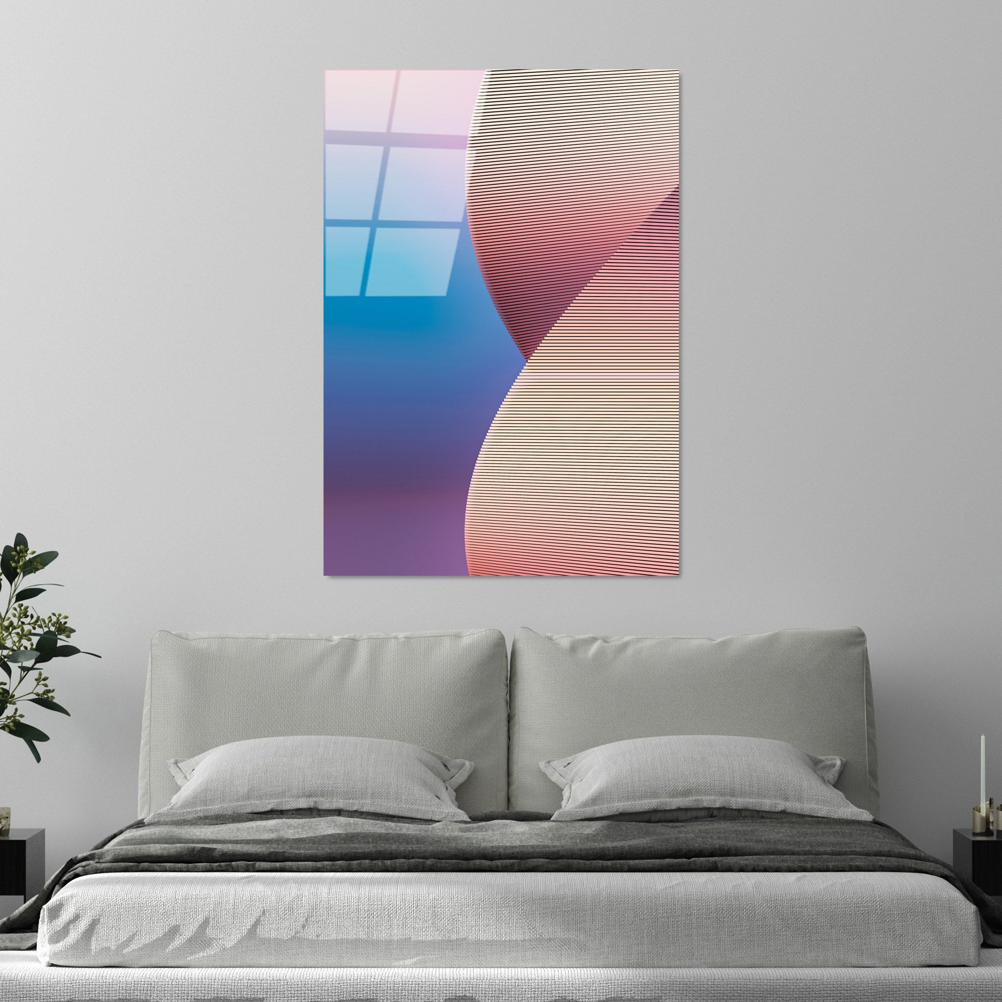 Quadro Decorativo em Vidro Temperado UV-128, 70 x 100 cm, Multicolor, 4 mm