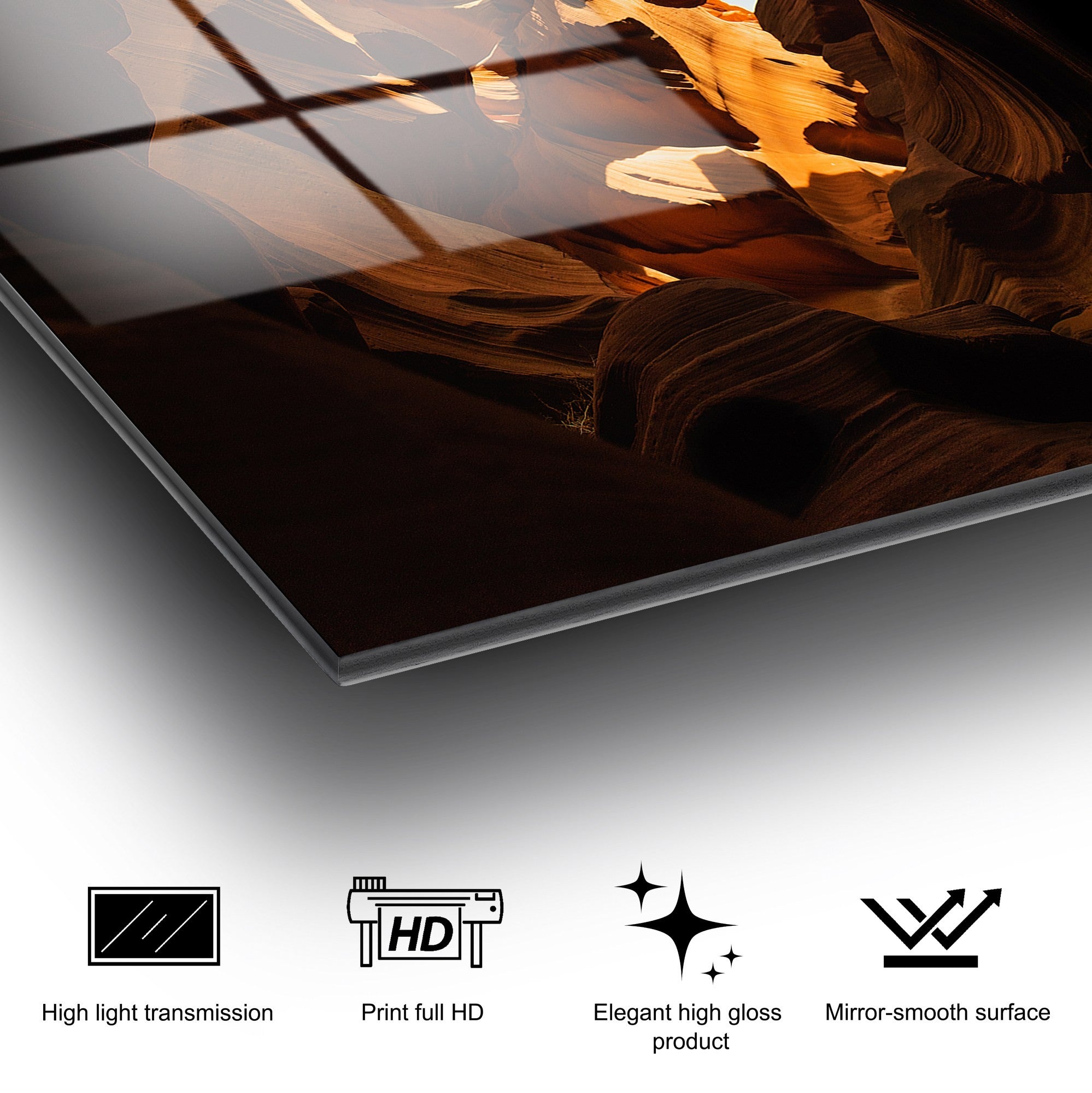 Quadro Decorativo em Vidro Temperado Multicolorido 70 x 100 cm UV-131 (4 mm)