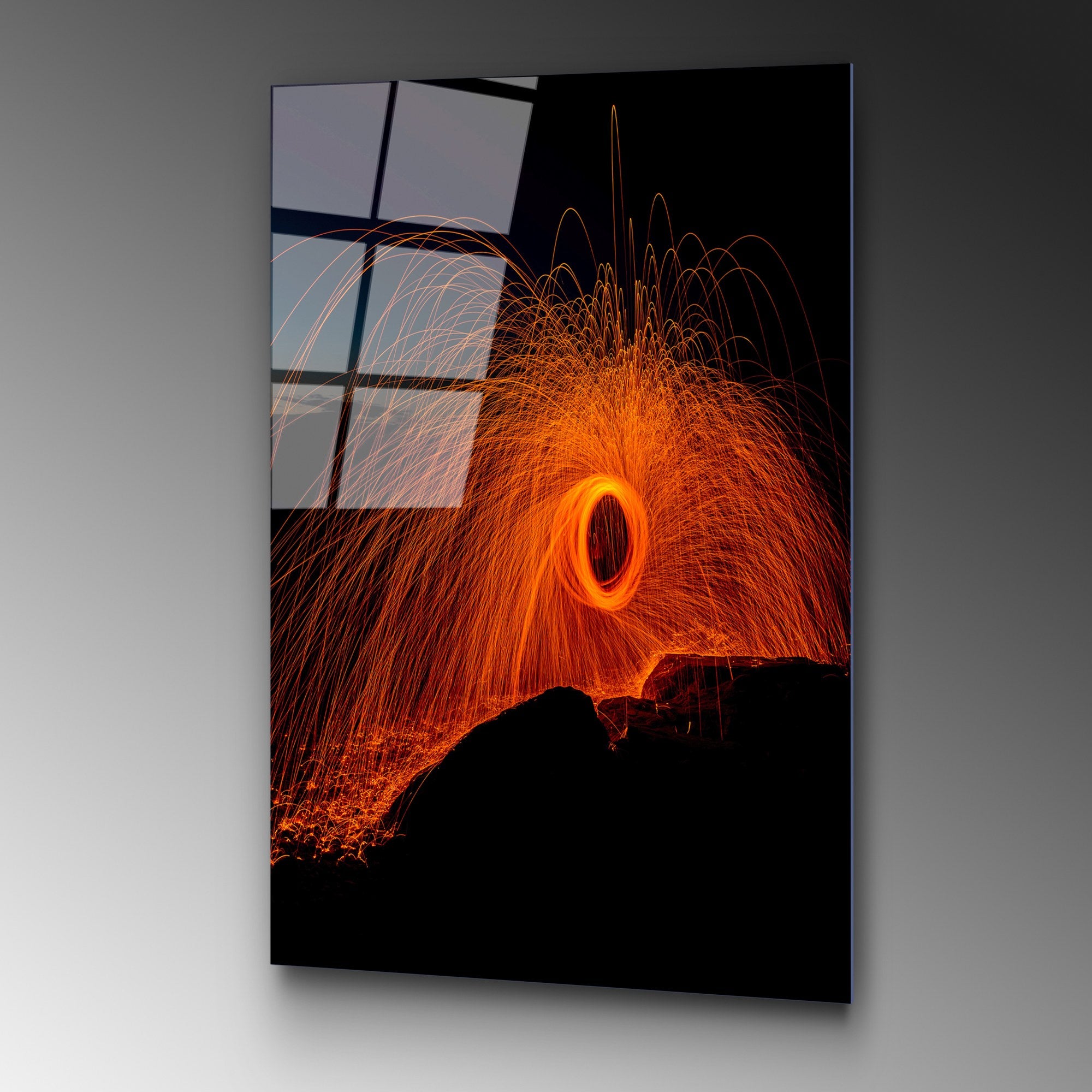 Quadro Decorativo em Vidro Temperado 100% (4 mm) UV-132, Multicolor, 70 x 100 cm