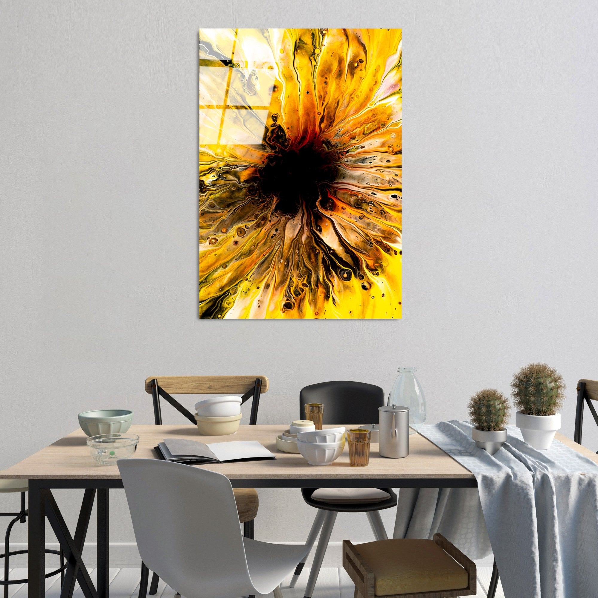 Quadro Decorativo em Vidro Temperado Multicolor UV-134 – 70x100 cm, 4 mm