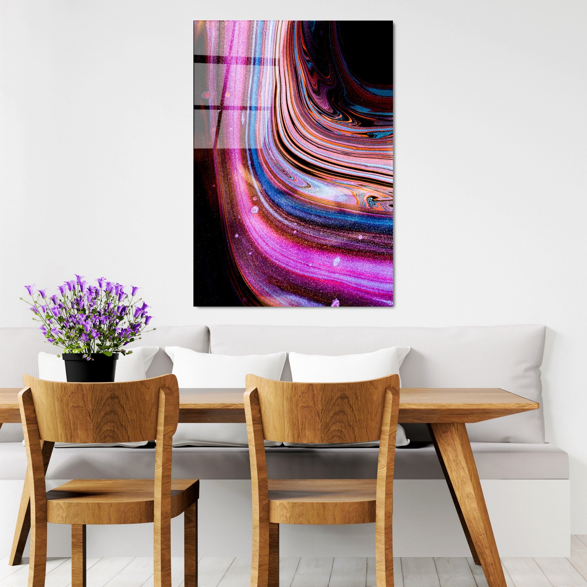 Quadro Decorativo em Vidro Temperado 4 mm, 70 x 100 cm, Multicolor – UV-136