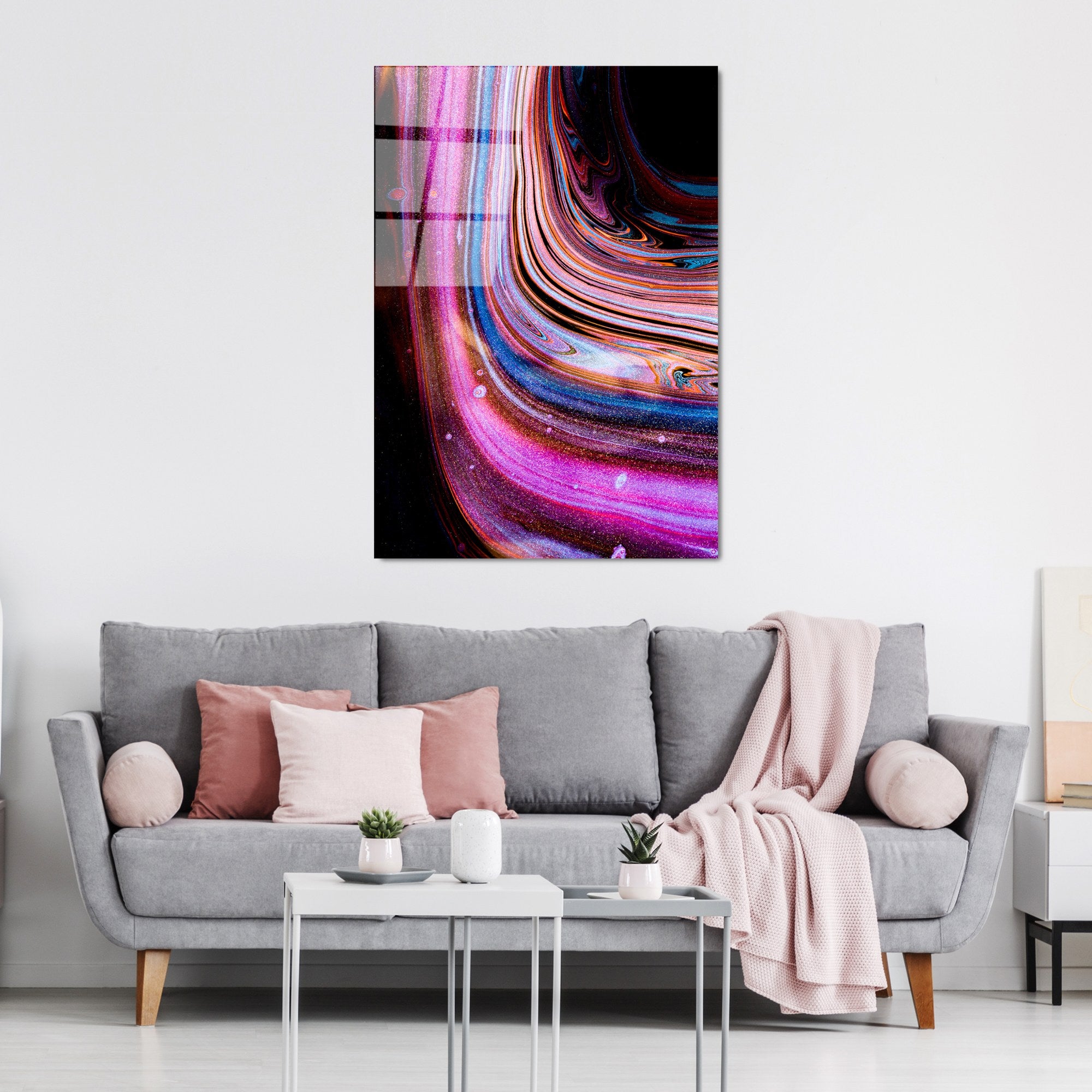 Quadro Decorativo em Vidro Temperado 4 mm, 70 x 100 cm, Multicolor – UV-136