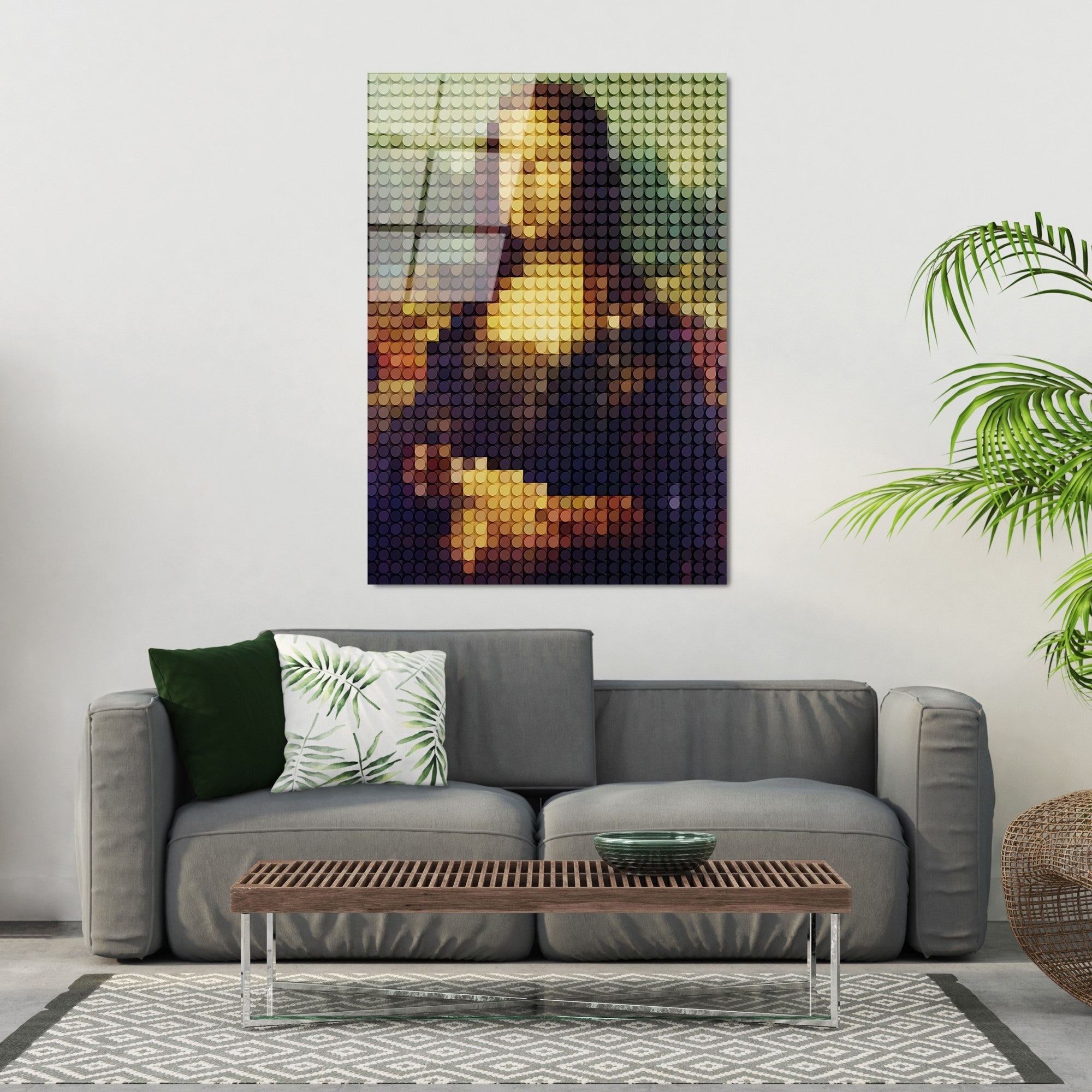 Quadro Decorativo em Vidro Temperado UV-137, 70 x 100 cm, Multicolor, 4 mm